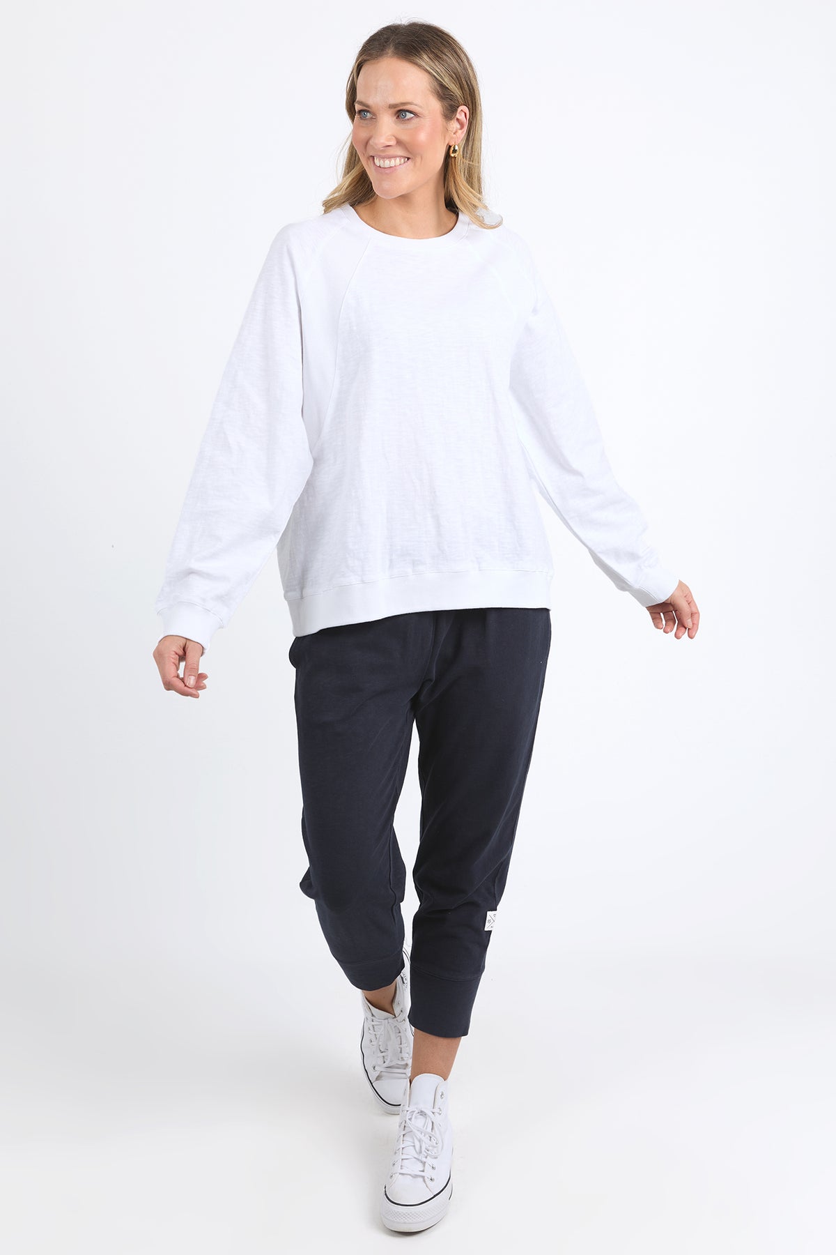 Kinsley Long Sleeve Sweat White