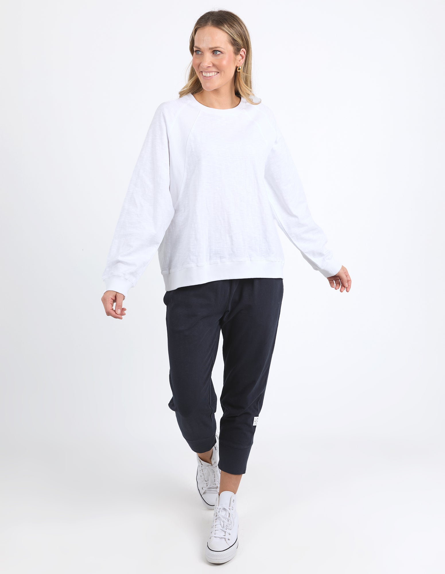 Kinsley Long Sleeve Sweat White