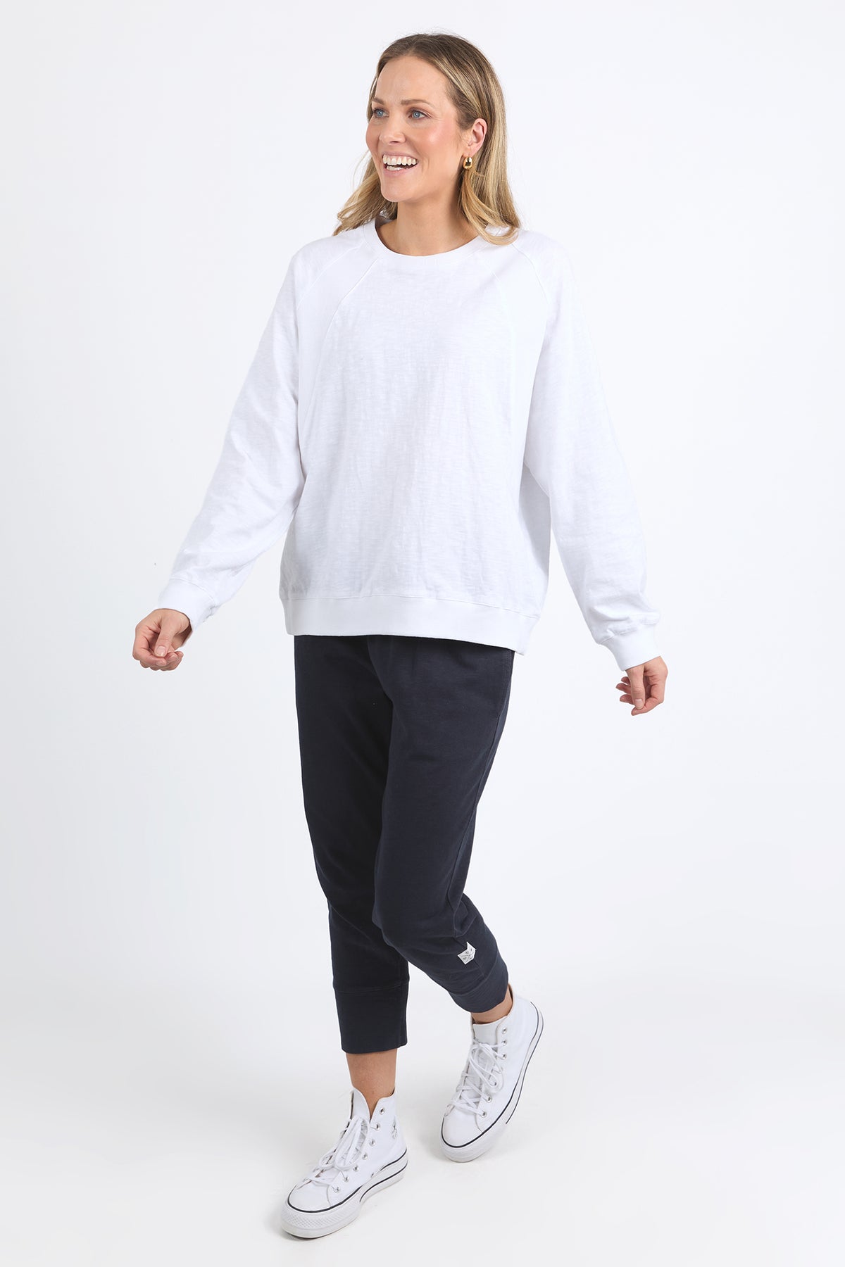 Kinsley Long Sleeve Sweat White