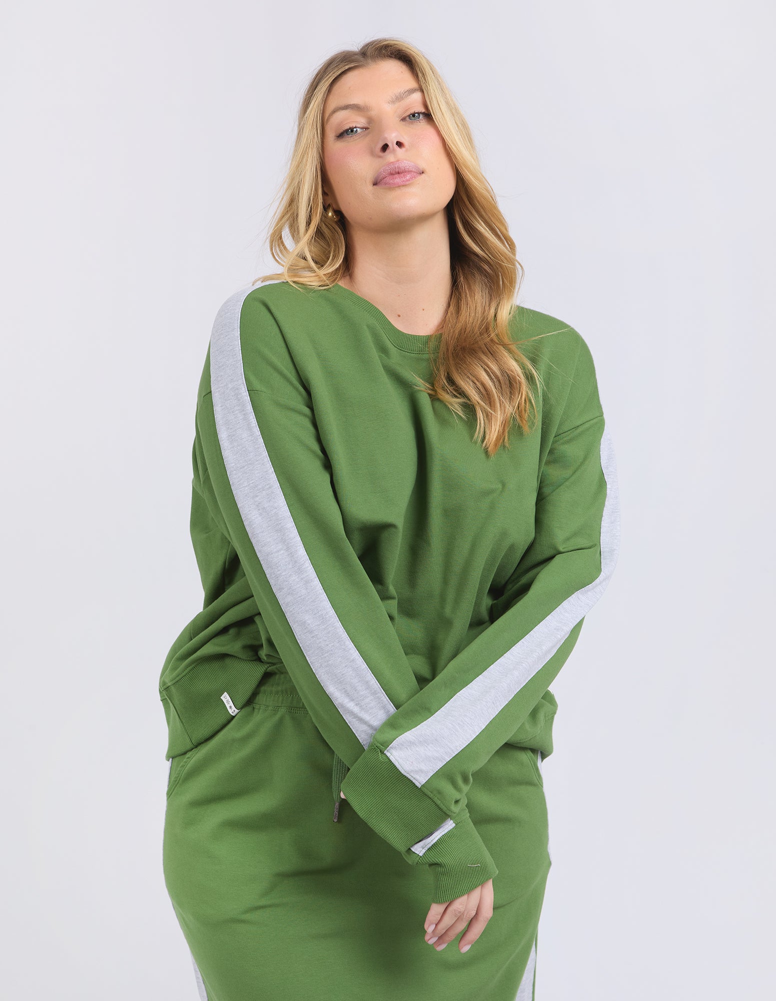Sloane Fleece Crew Cedar
