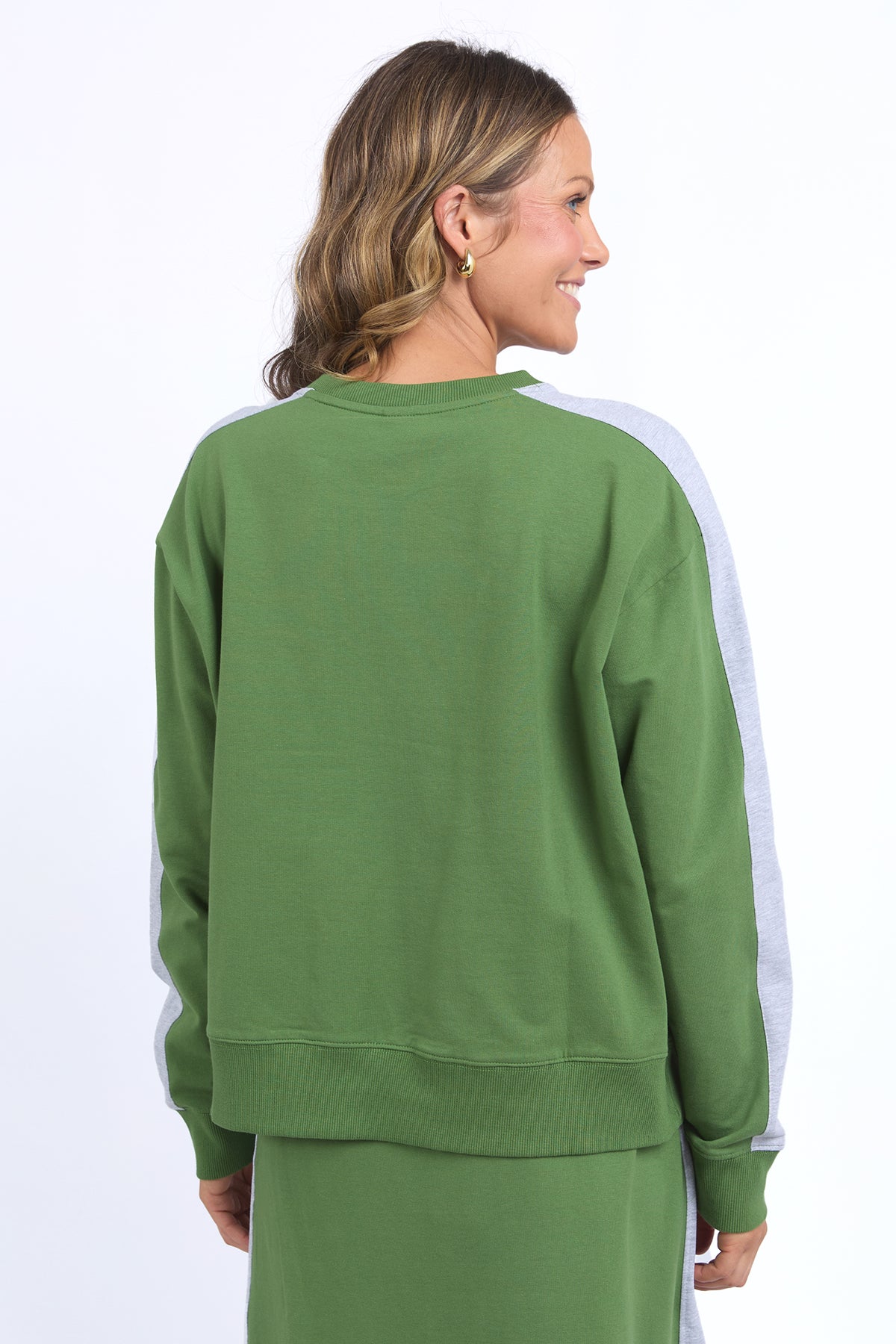 Sloane Fleece Crew Cedar