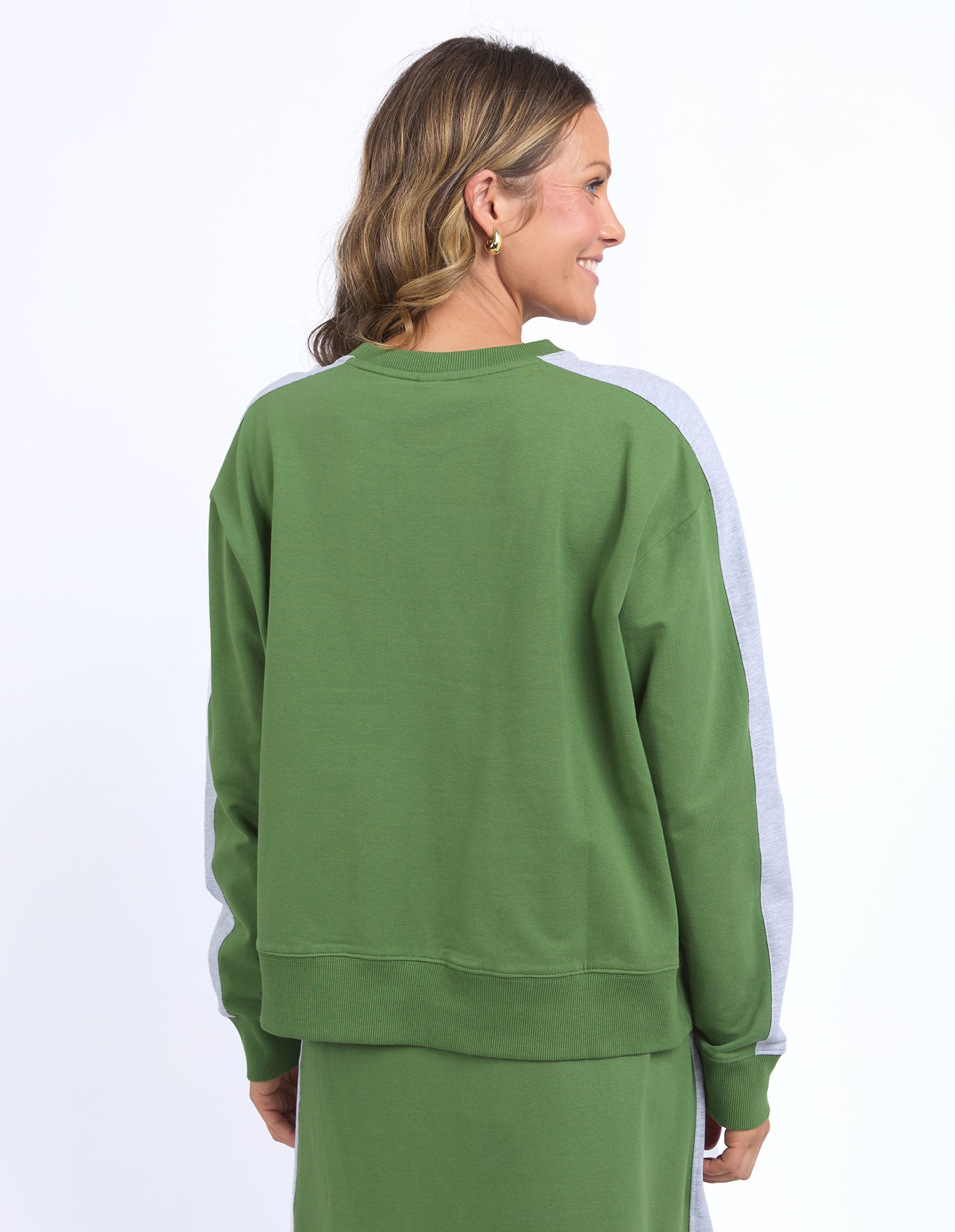 Sloane Fleece Crew Cedar