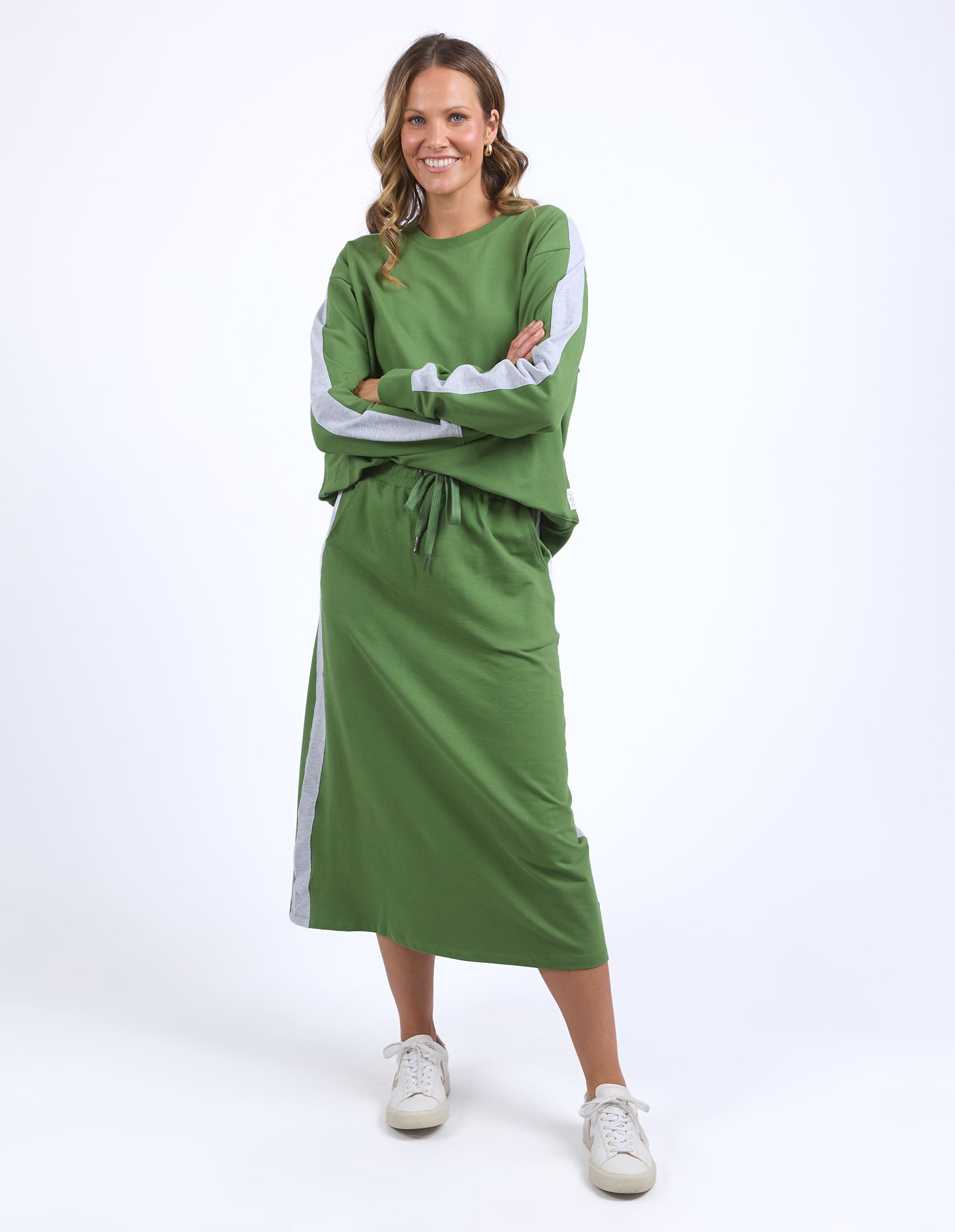 Sloane Fleece Skirt Cedar