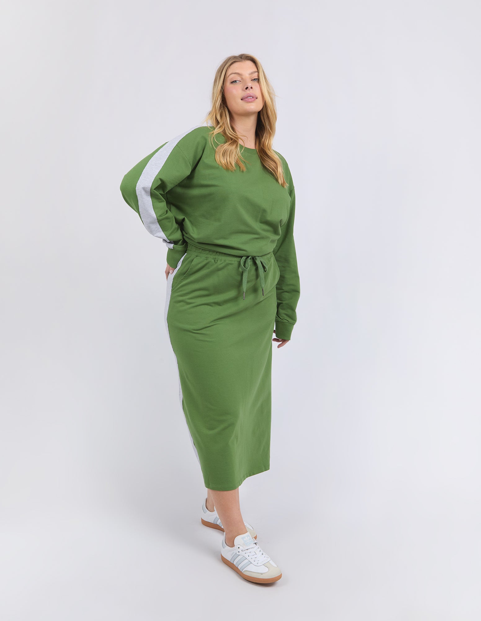 Sloane Fleece Skirt Cedar
