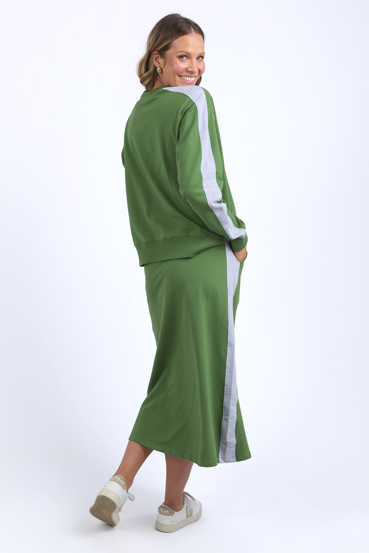 Sloane Fleece Skirt Cedar