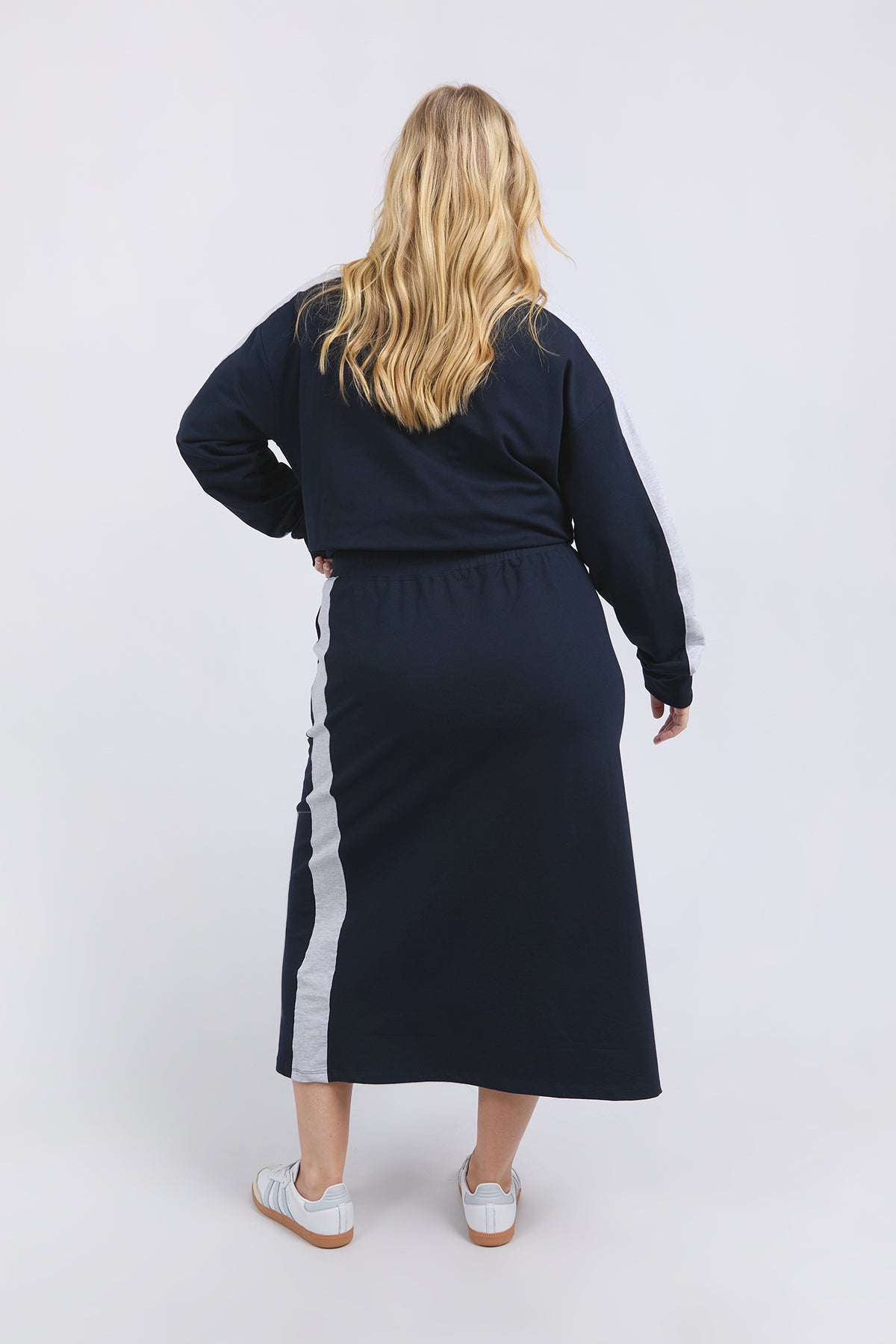Sloane Fleece Skirt Navy
