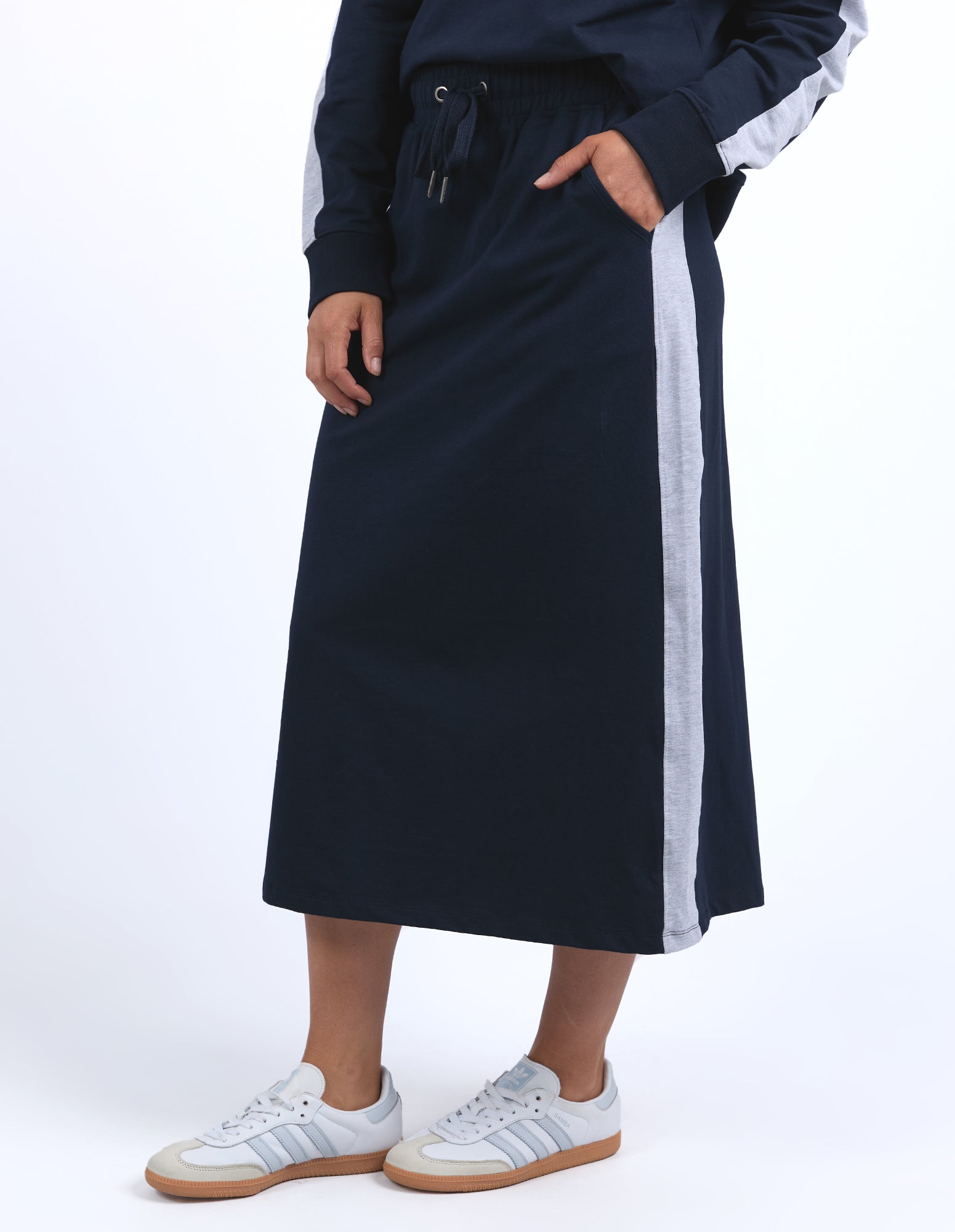 Sloane Fleece Skirt Navy