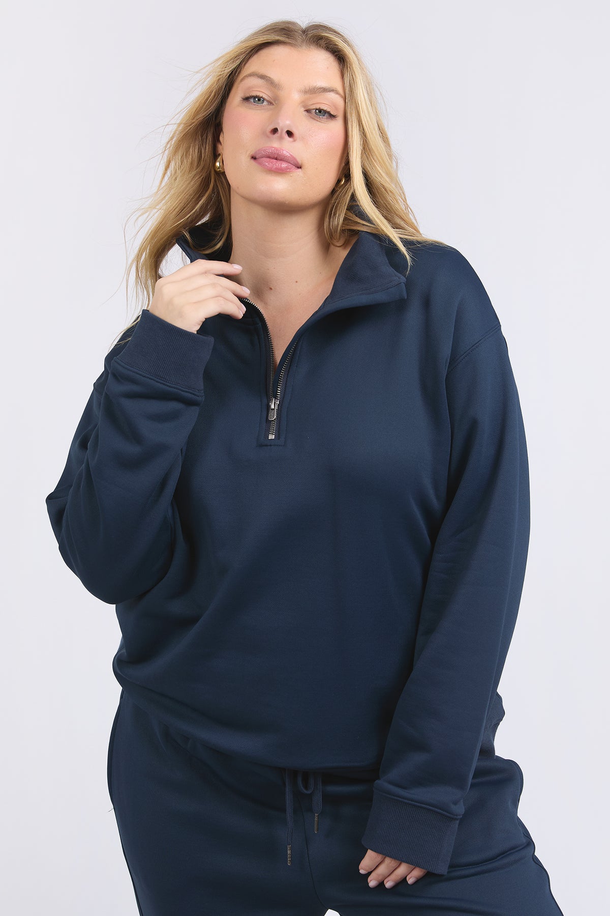 Tatum Half Zip Fleece Dark Sapphire