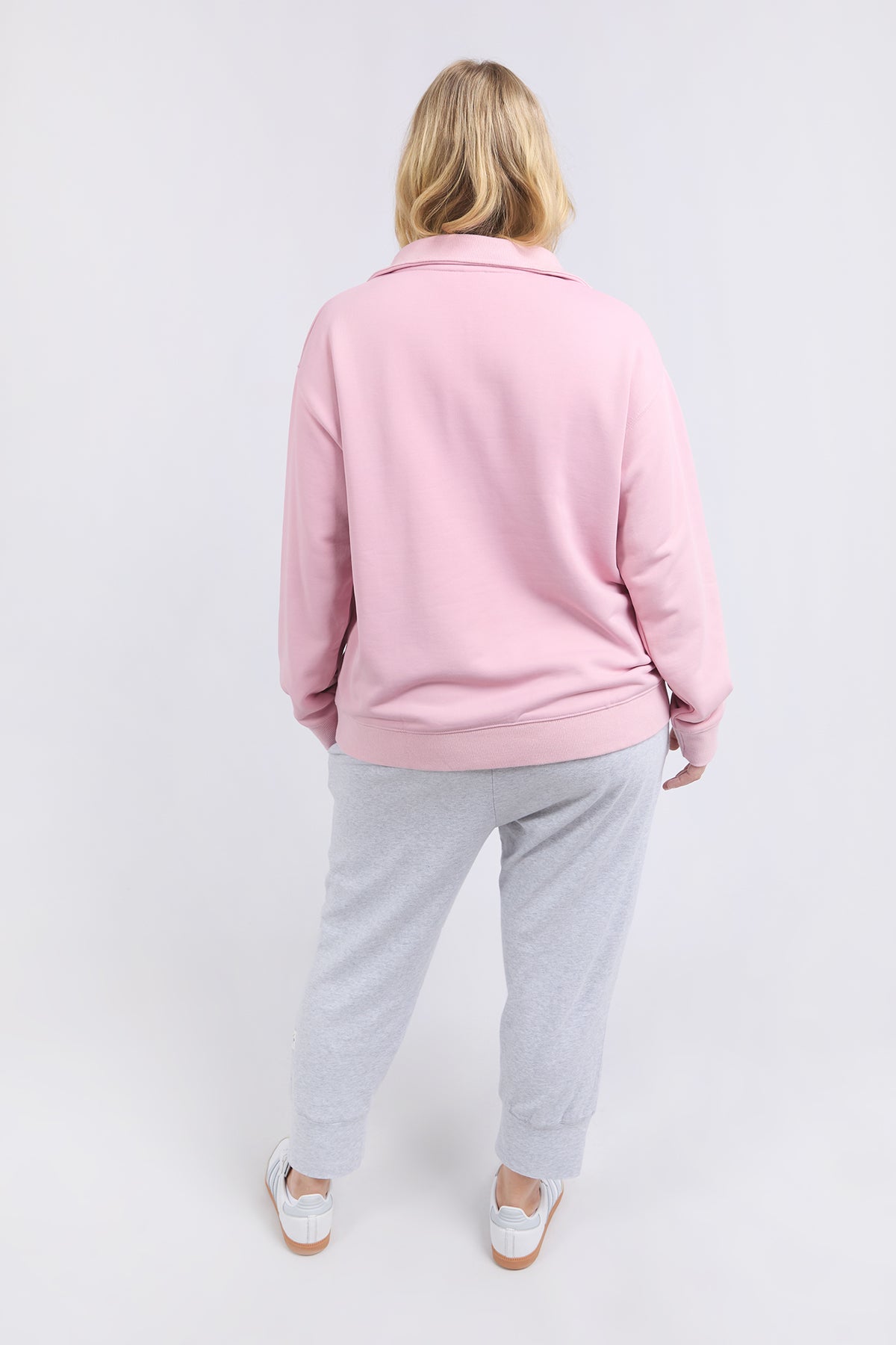 Tatum Half Zip Fleece Soft Pink