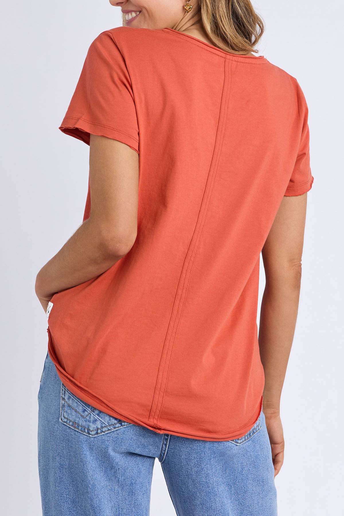 Pima Vee Tee Burnt Orange