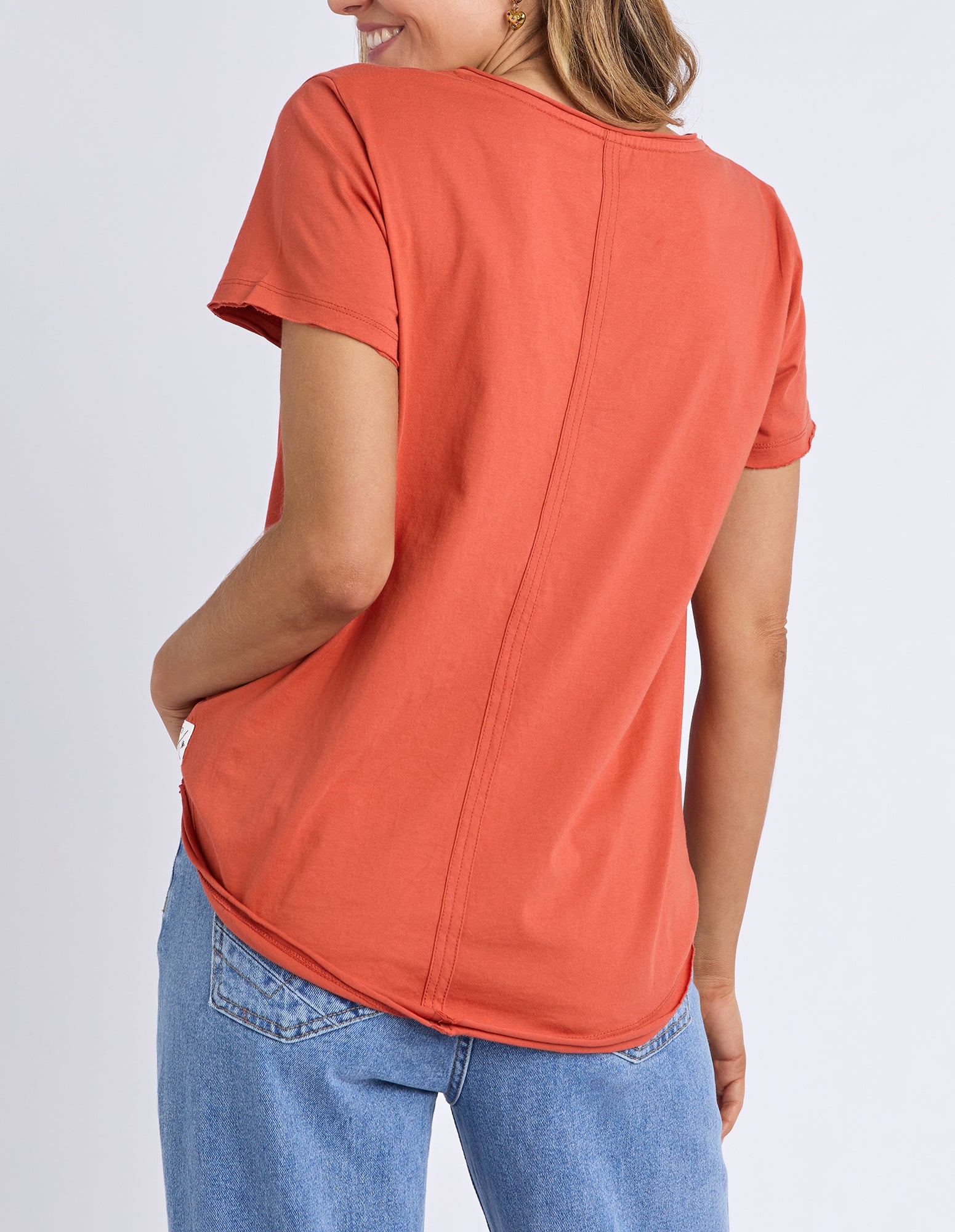 Pima Vee Tee Burnt Orange
