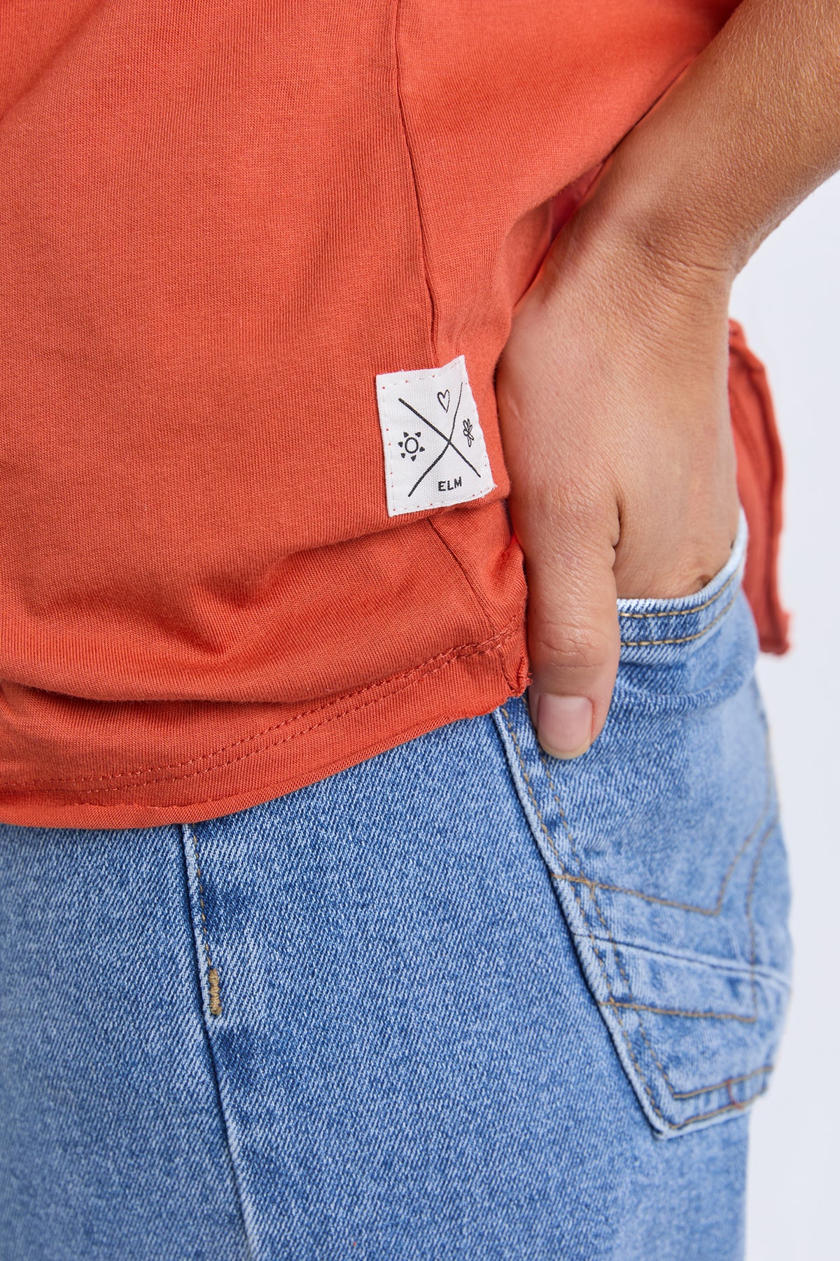Pima Vee Tee Burnt Orange