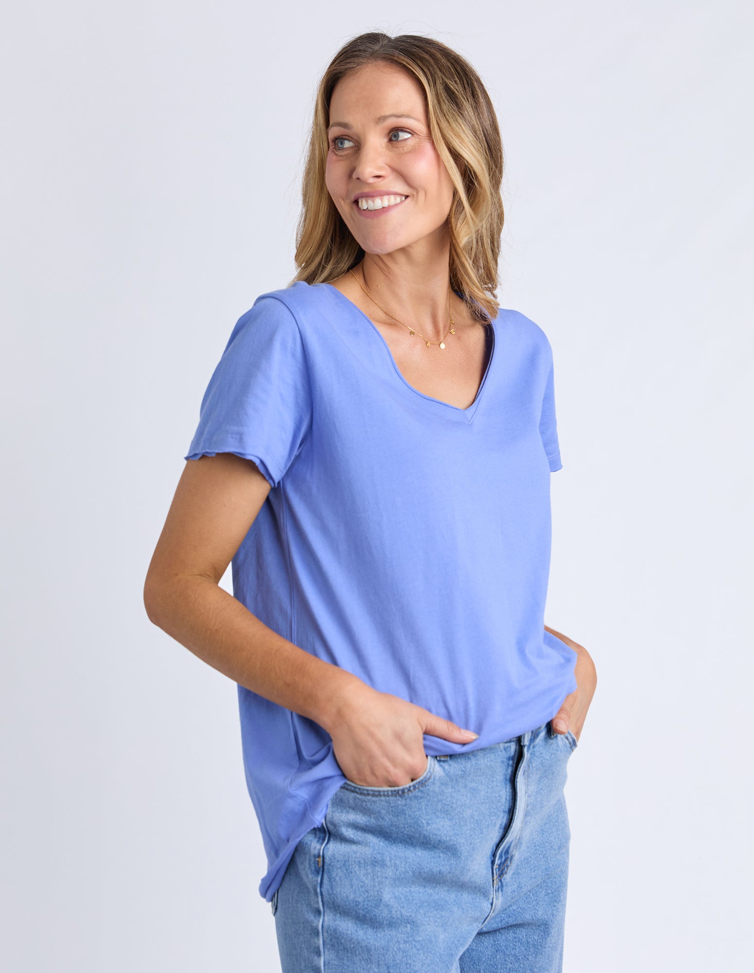 Pima Vee Tee Cornflower