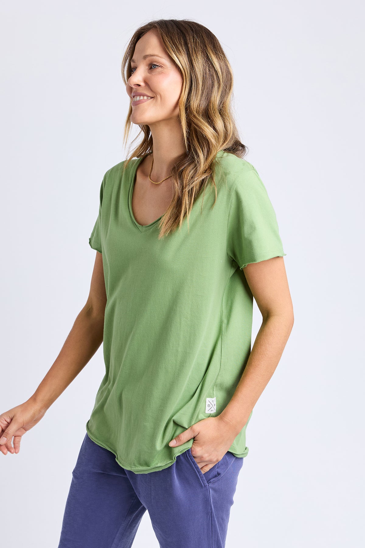 Pima Vee Tee Forest Green