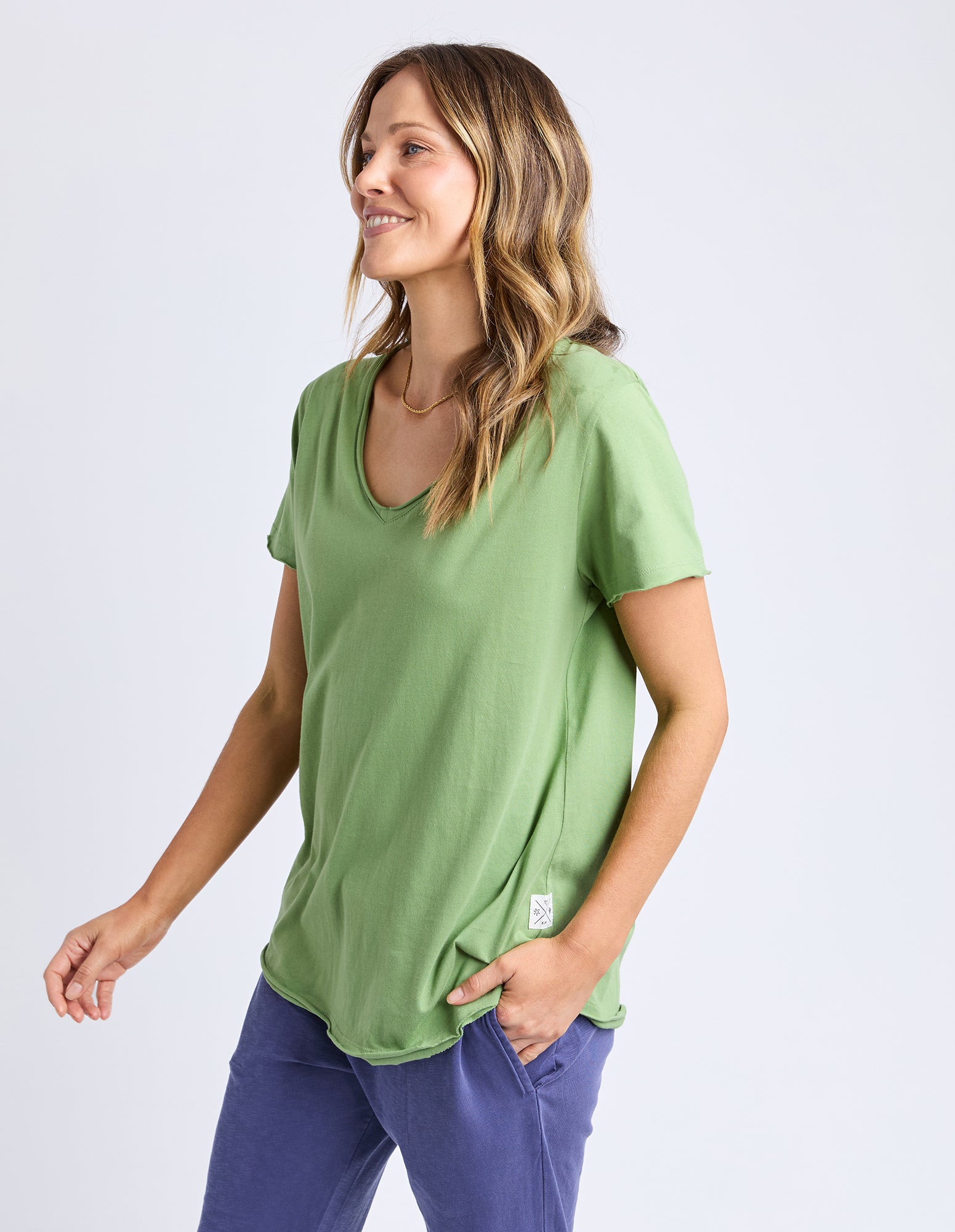 Pima Vee Tee Forest Green