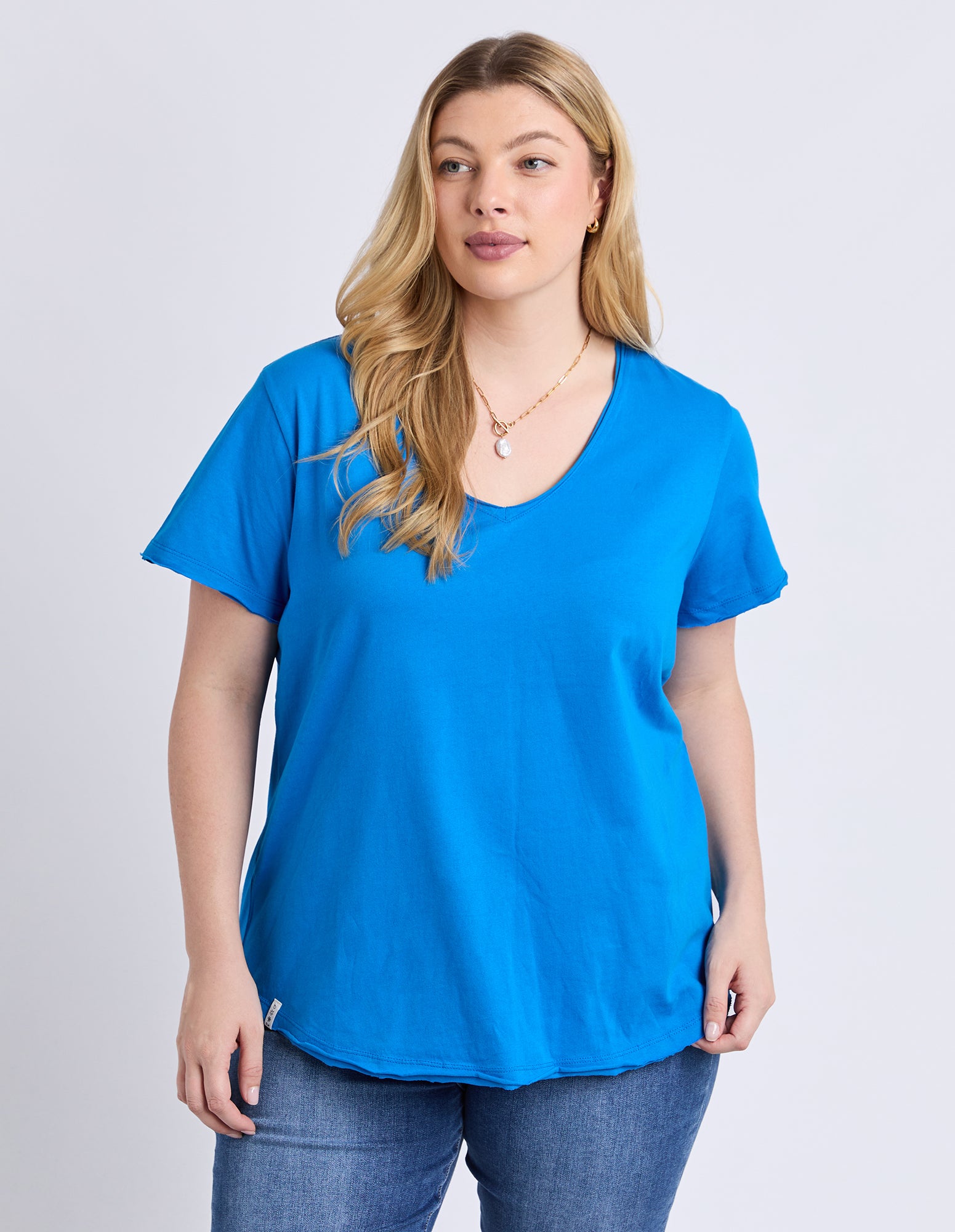 Pima Vee Tee Royal Blue