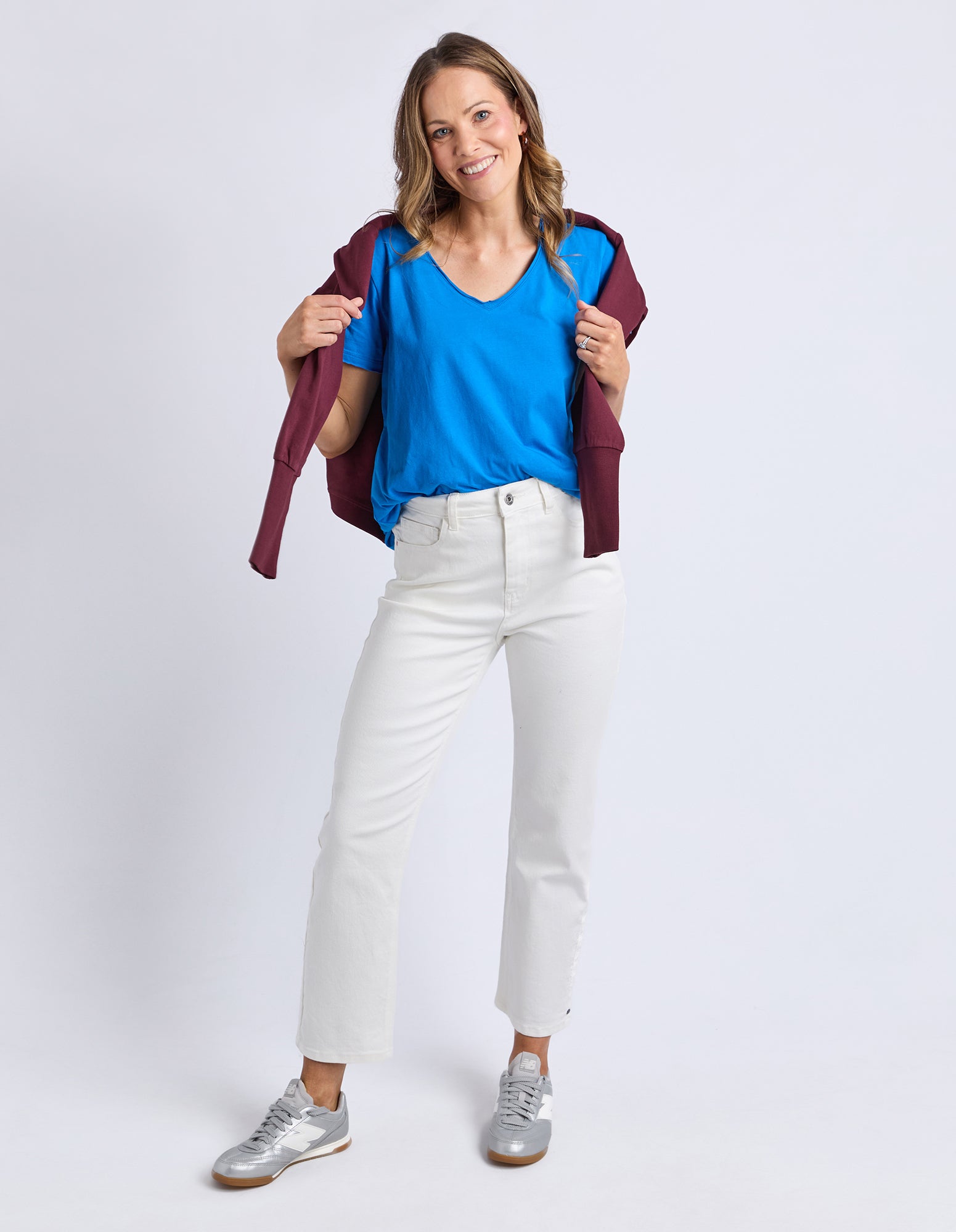 Pima Vee Tee Royal Blue