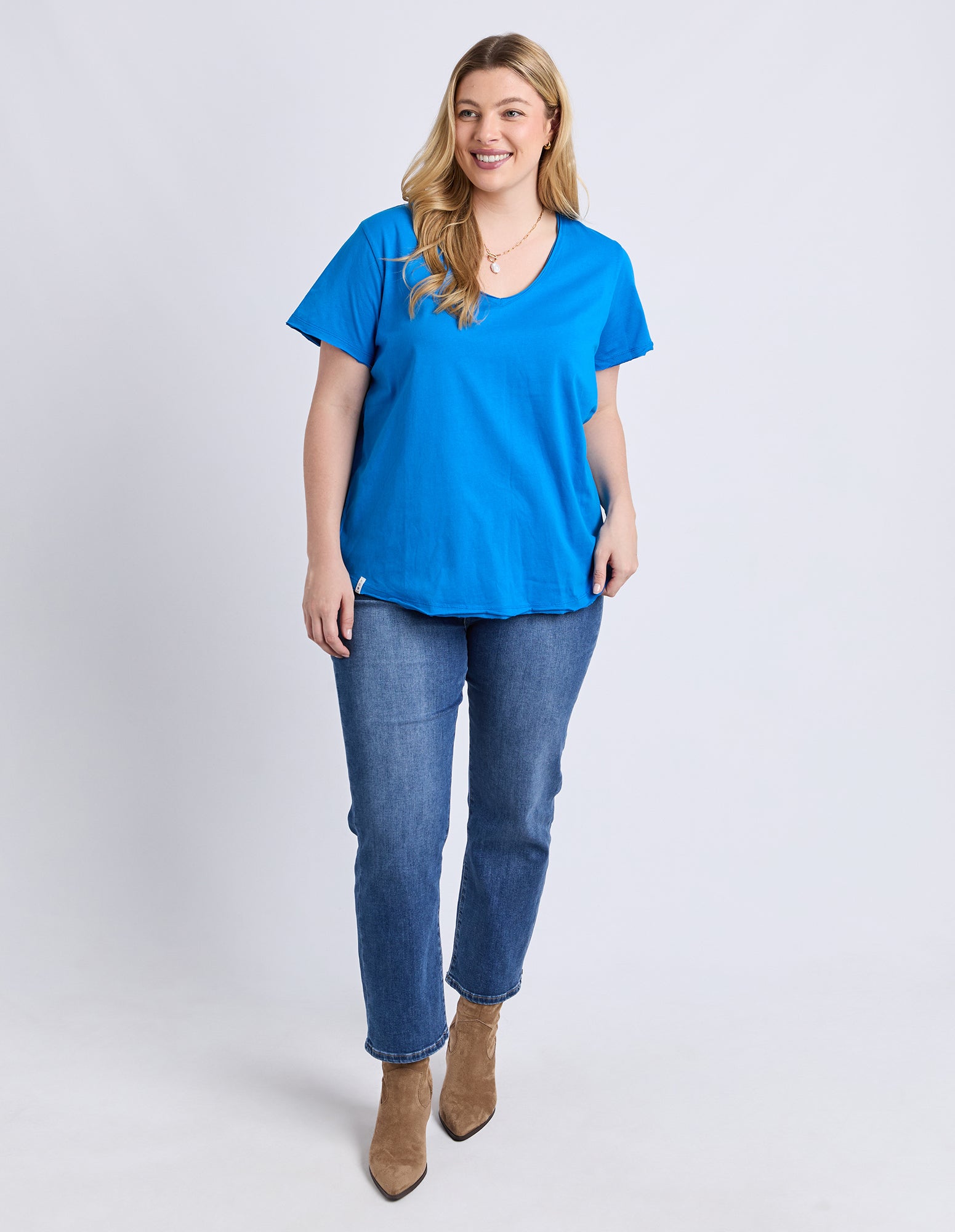 Pima Vee Tee Royal Blue