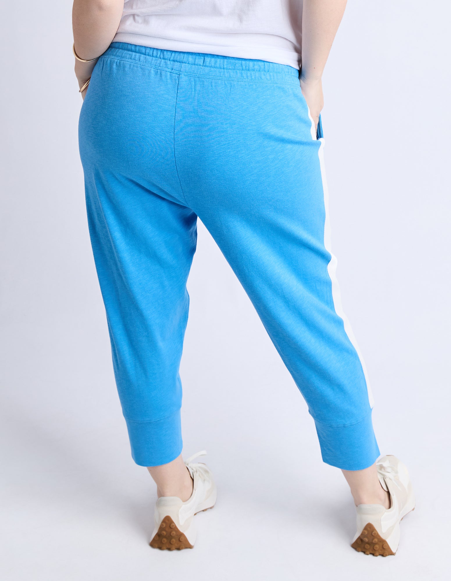 Brunch Pant - Side Tape Azure Blue/ Wht Trm