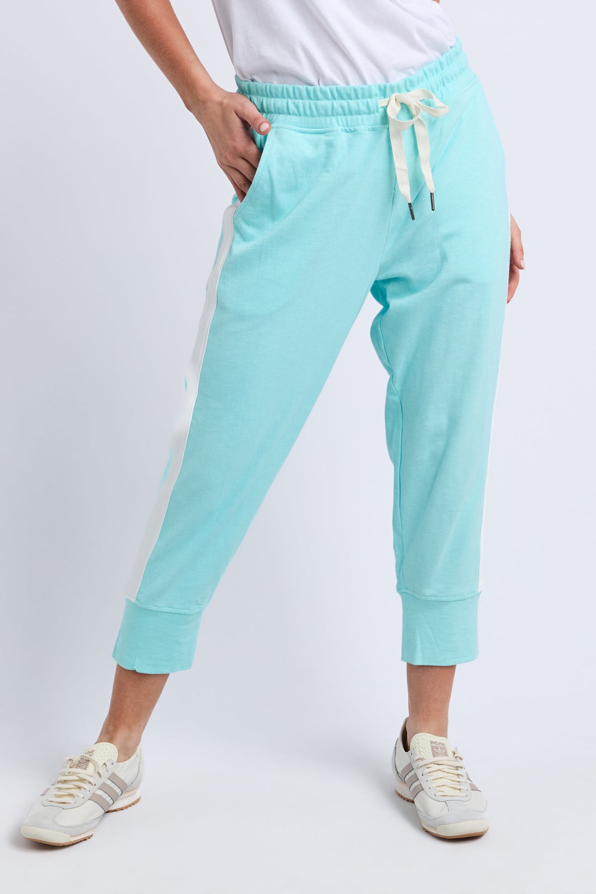 Brunch Pant - Side Tape Tonic Blue/White