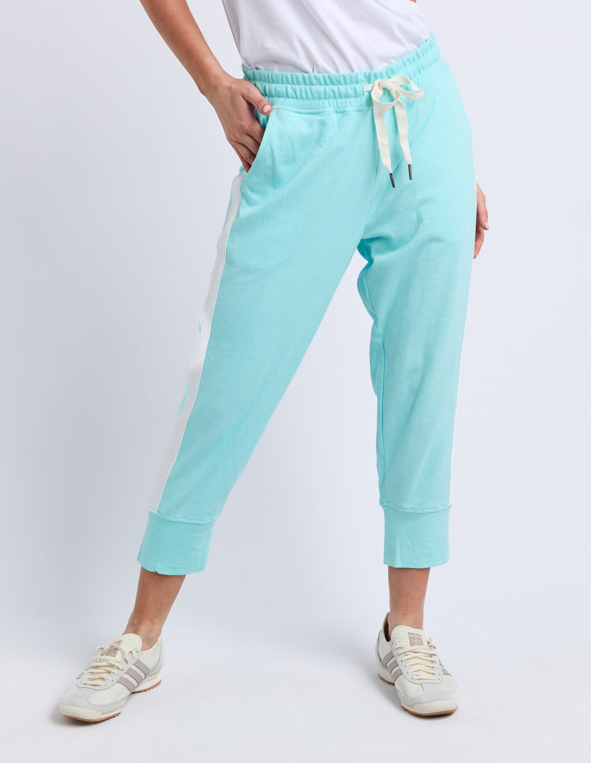 Brunch Pant - Side Tape Tonic Blue/White