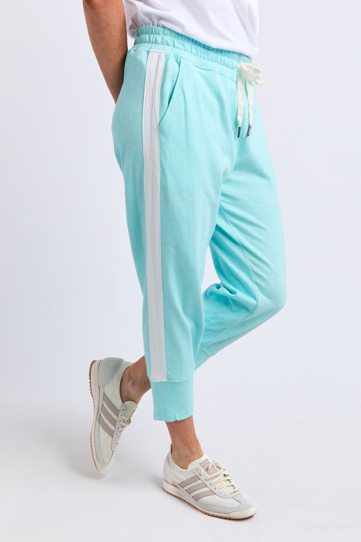 Brunch Pant - Side Tape Tonic Blue/White