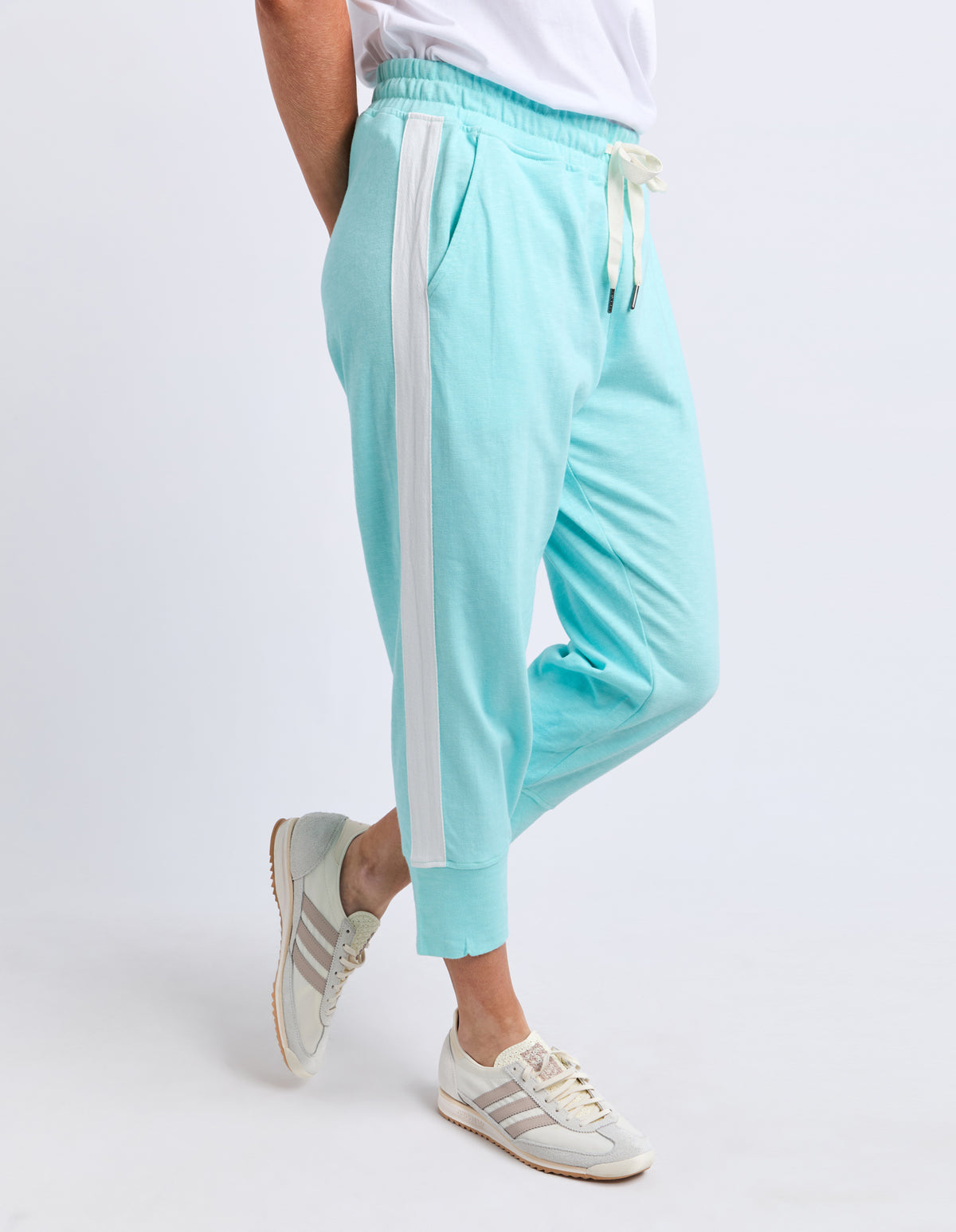 Brunch Pant - Side Tape Tonic Blue/White