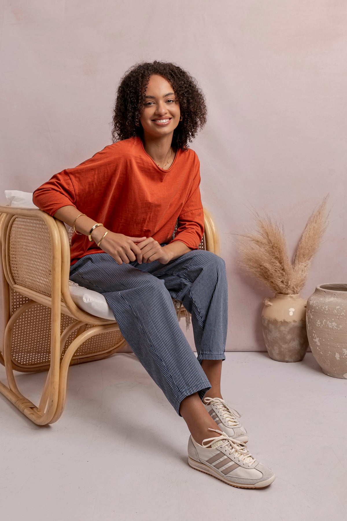 Anya Long Sleeve Tee Earth Brown
