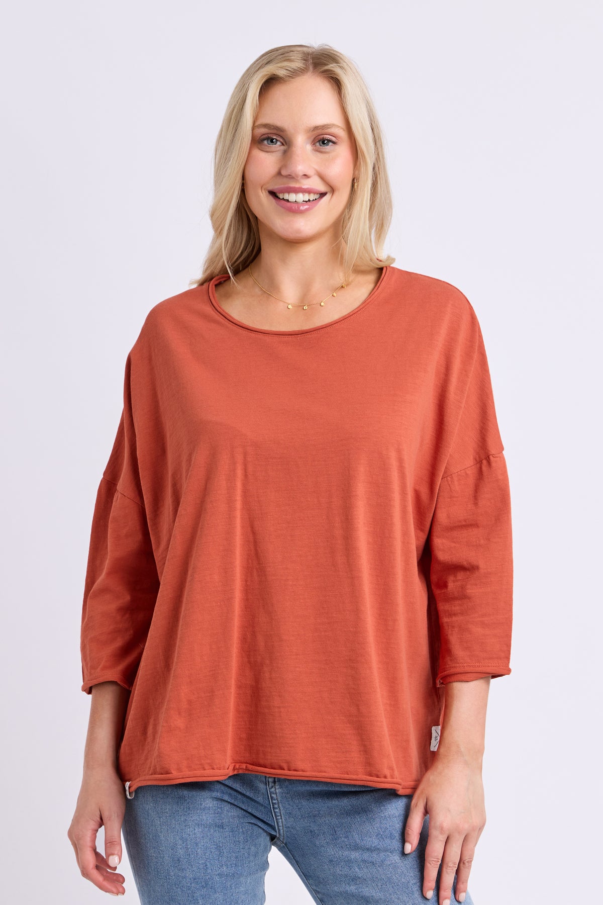 Anya Long Sleeve Tee Earth Brown