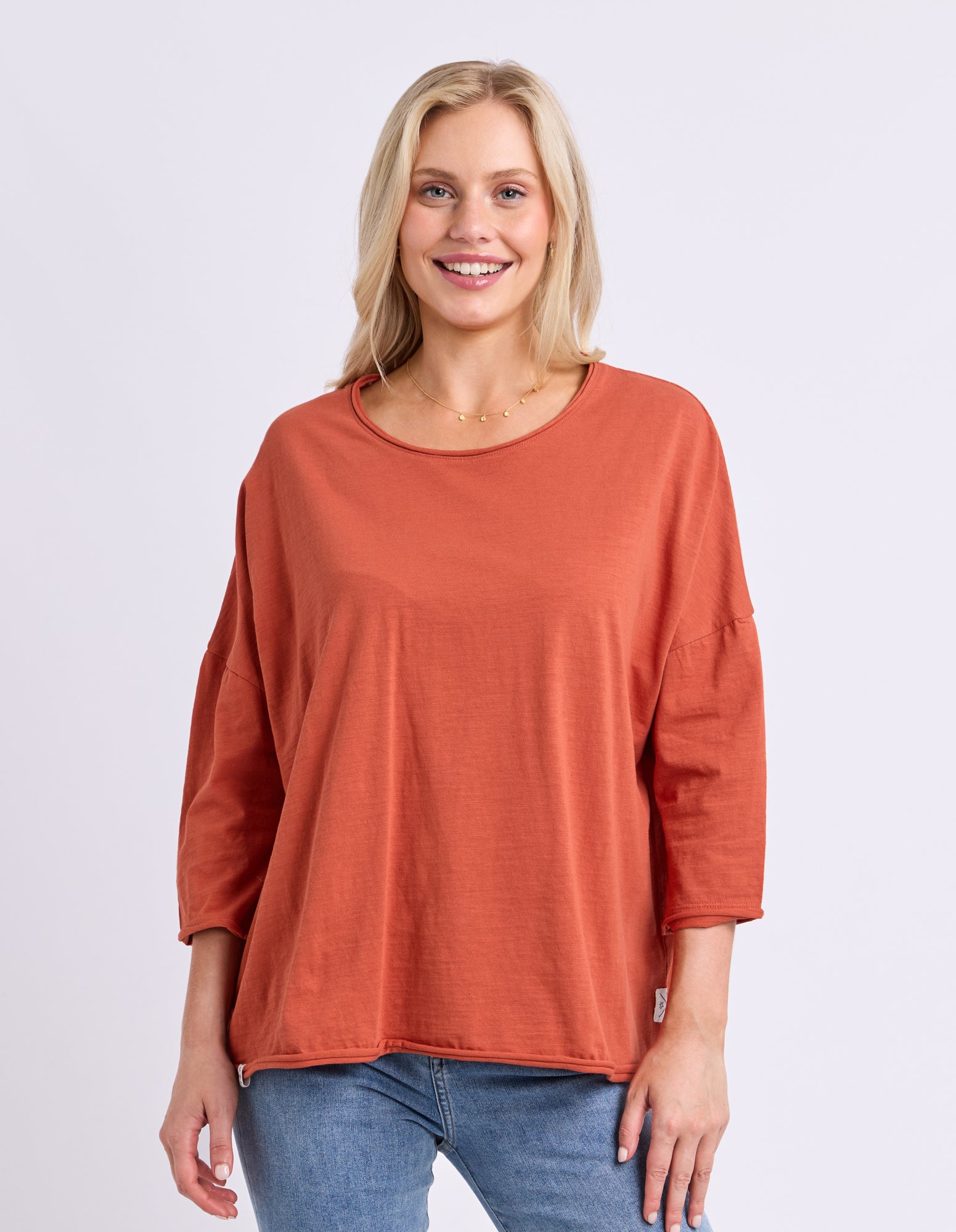Anya Long Sleeve Tee Earth Brown