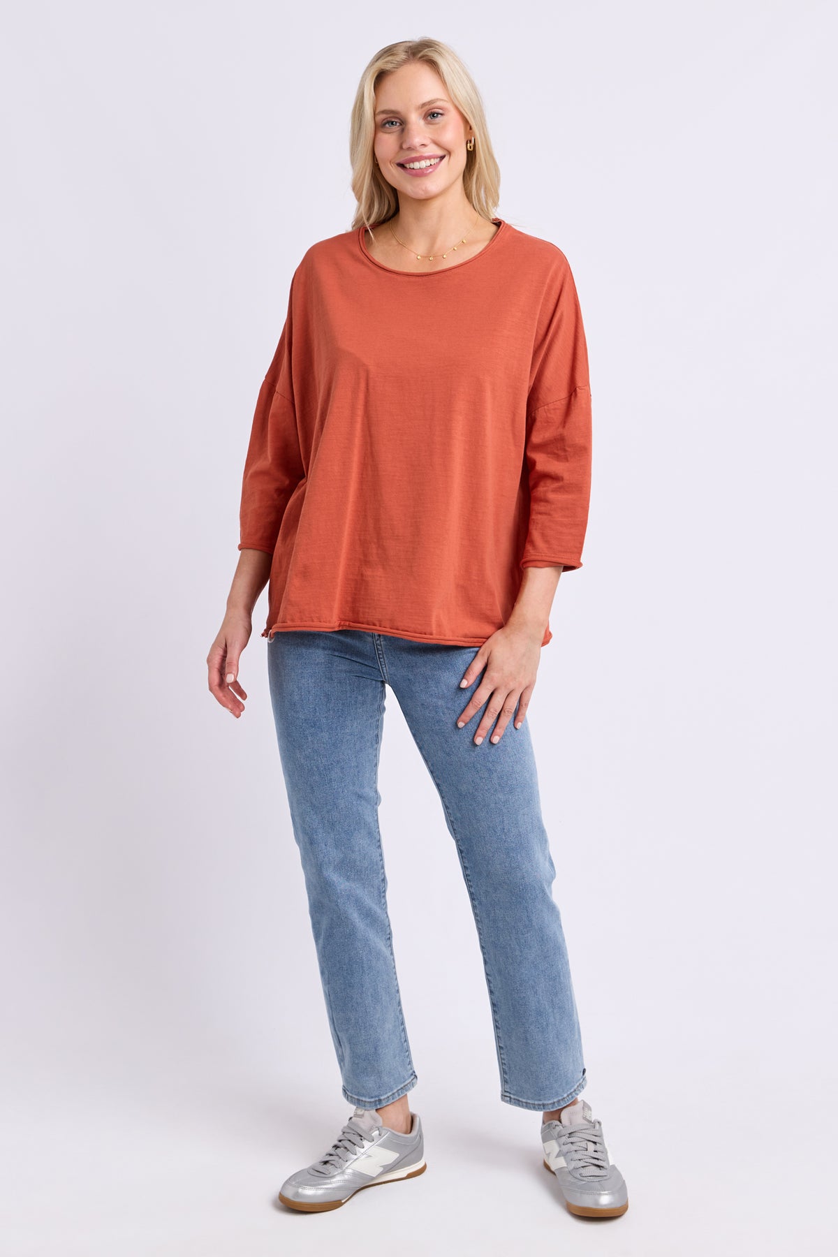 Anya Long Sleeve Tee Earth Brown