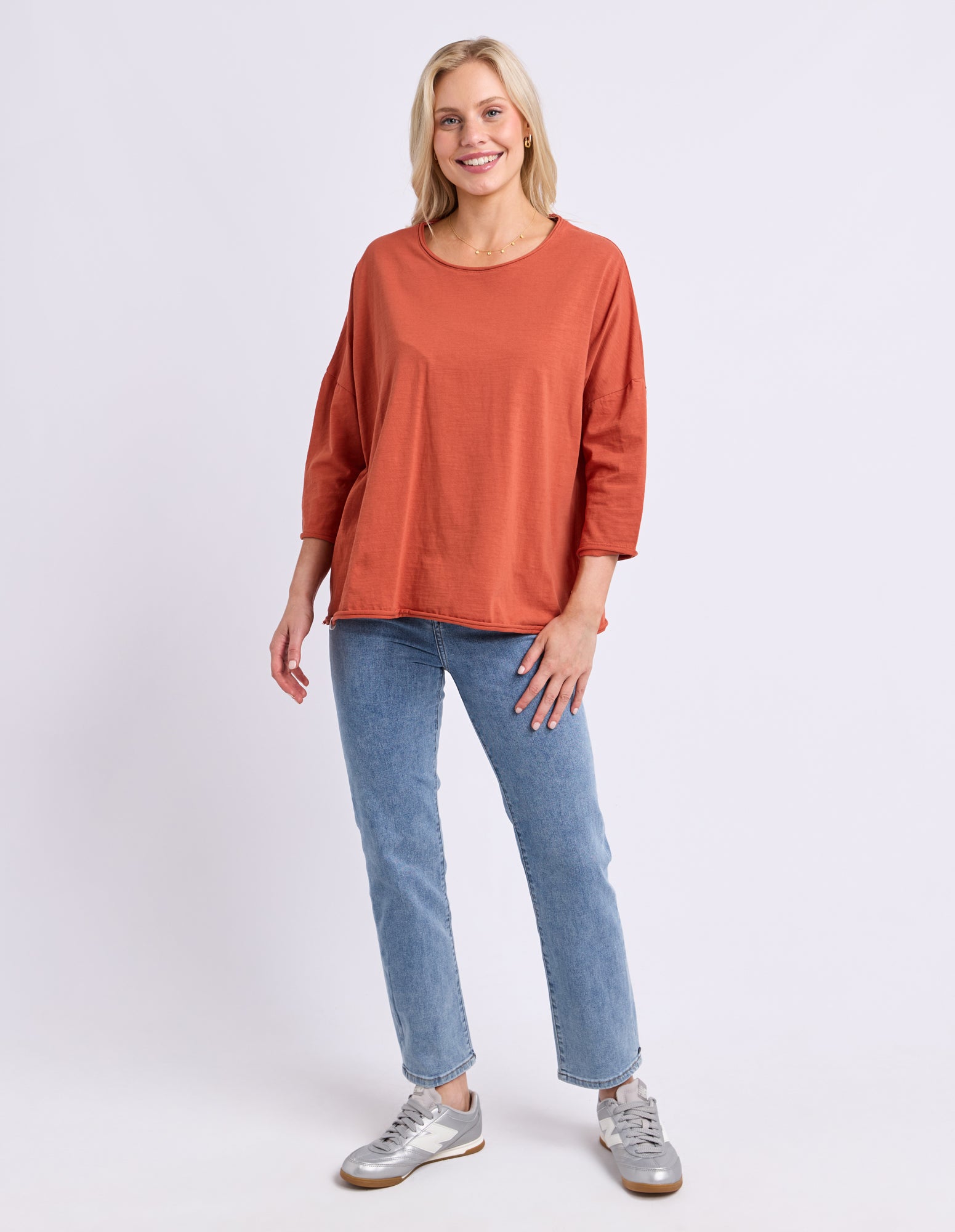 Anya Long Sleeve Tee Earth Brown