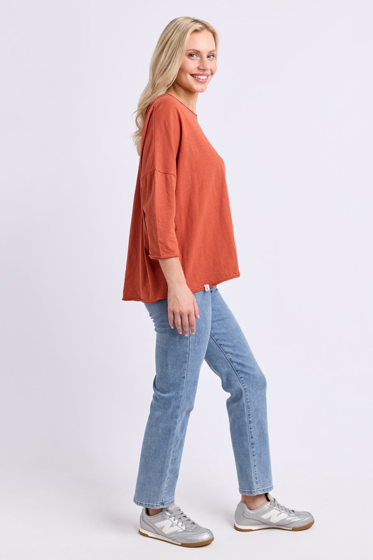 Anya Long Sleeve Tee Earth Brown