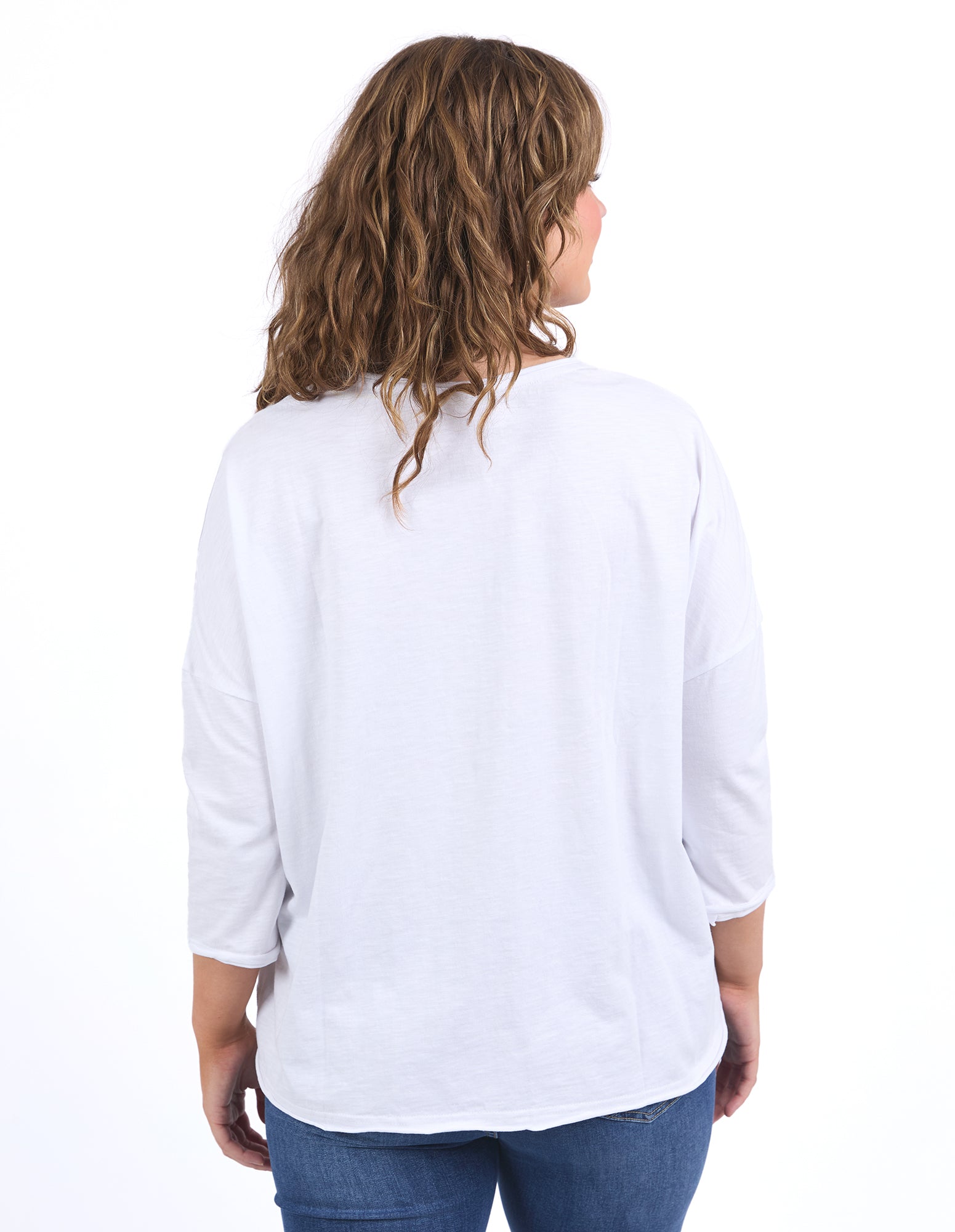 Anya Long Sleeve Tee White