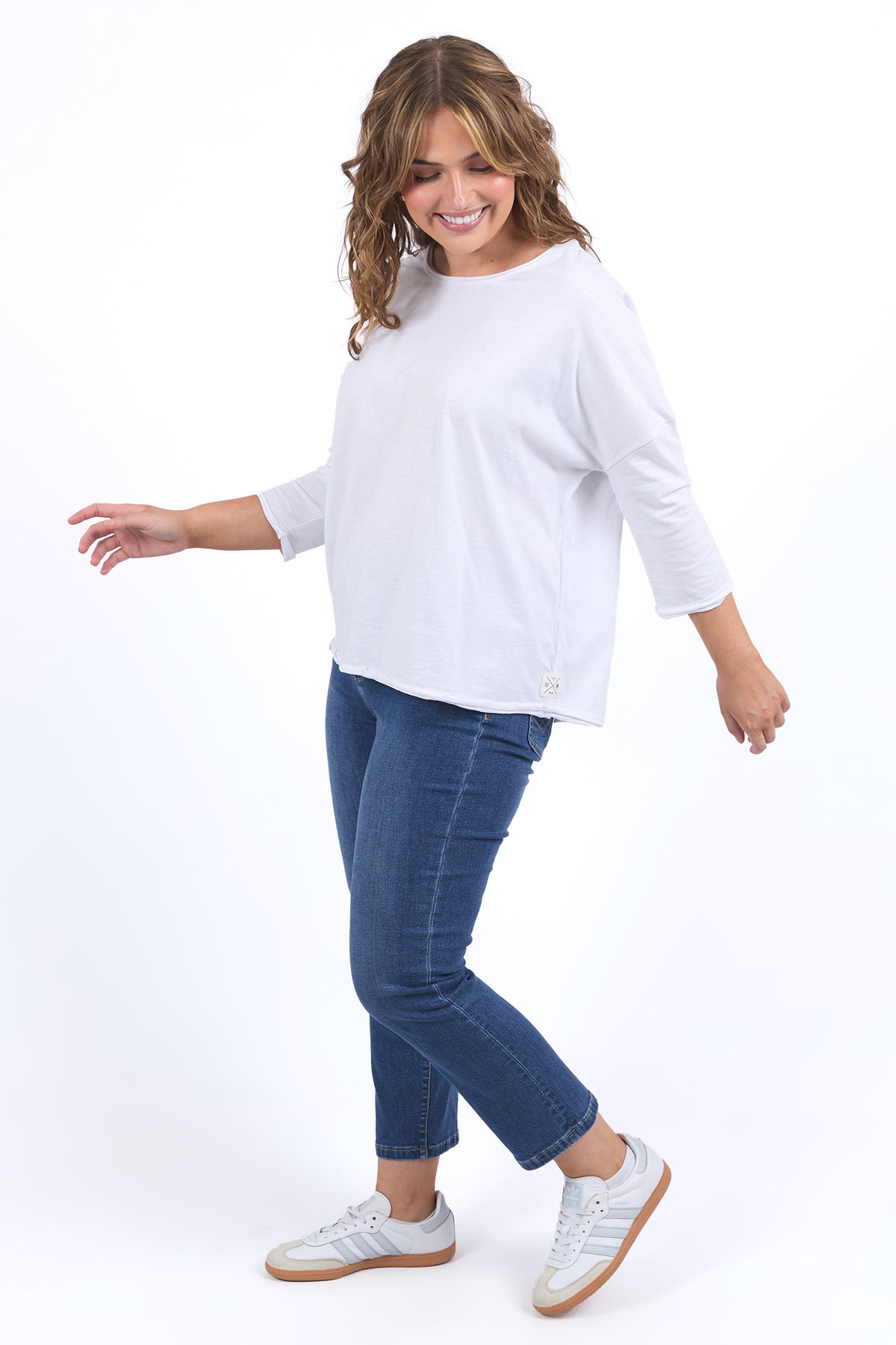 Anya Long Sleeve Tee White