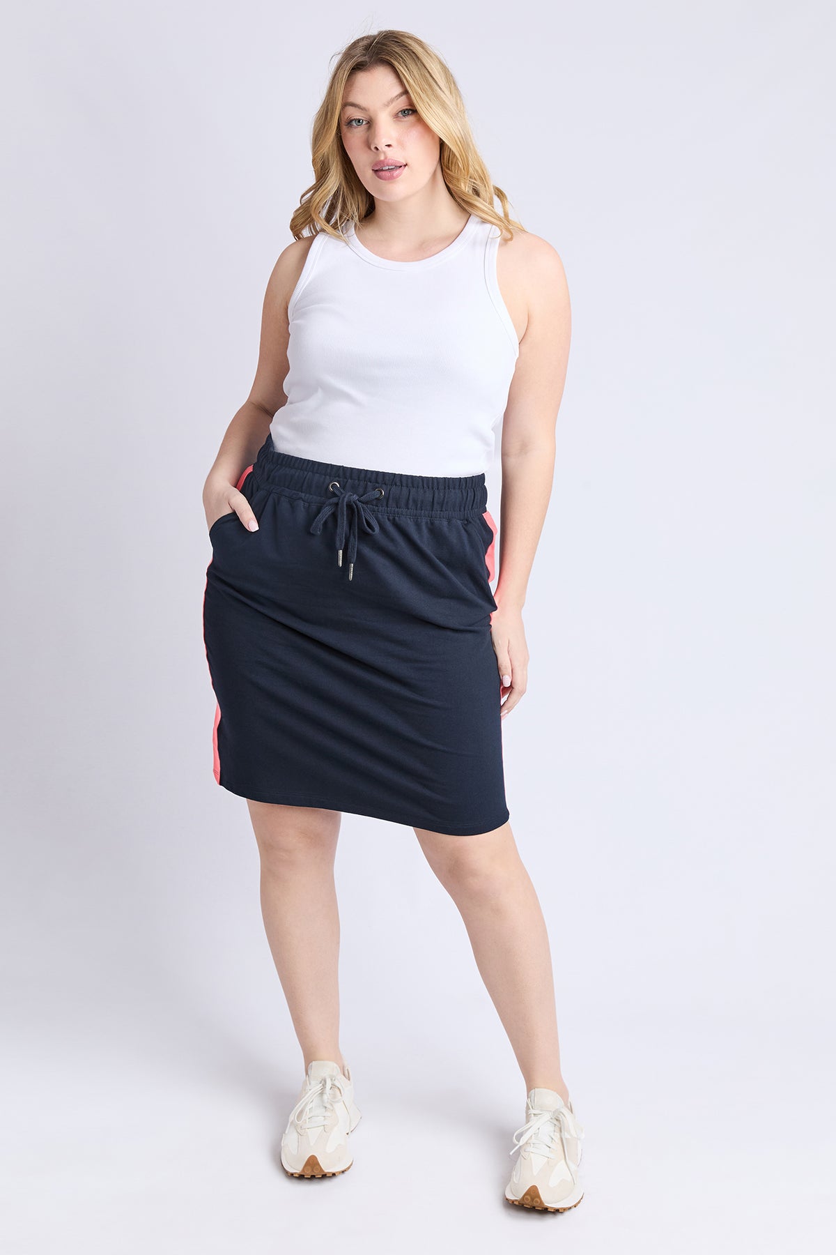 Nico Fleece Skirt Navy