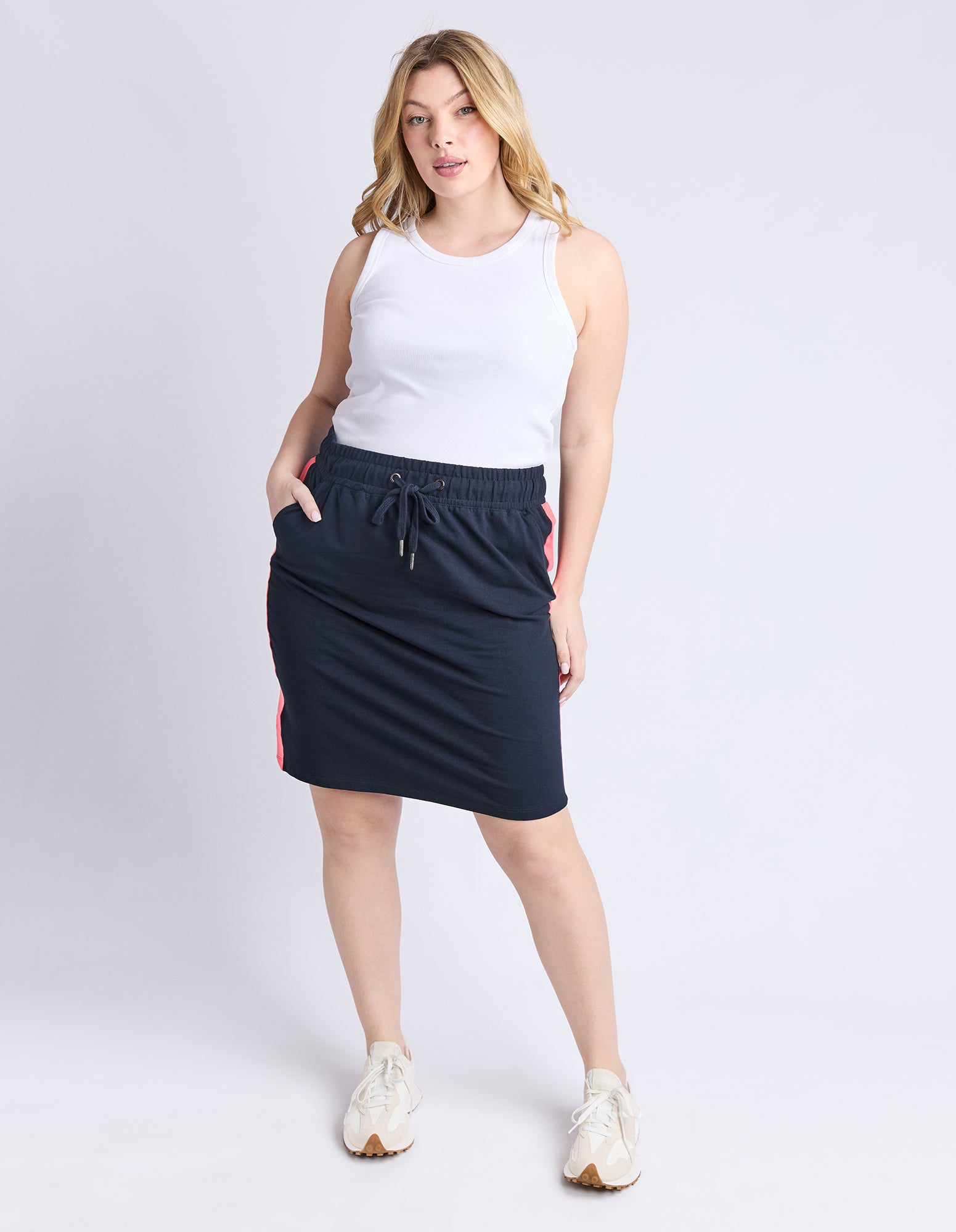 Nico Fleece Skirt Navy