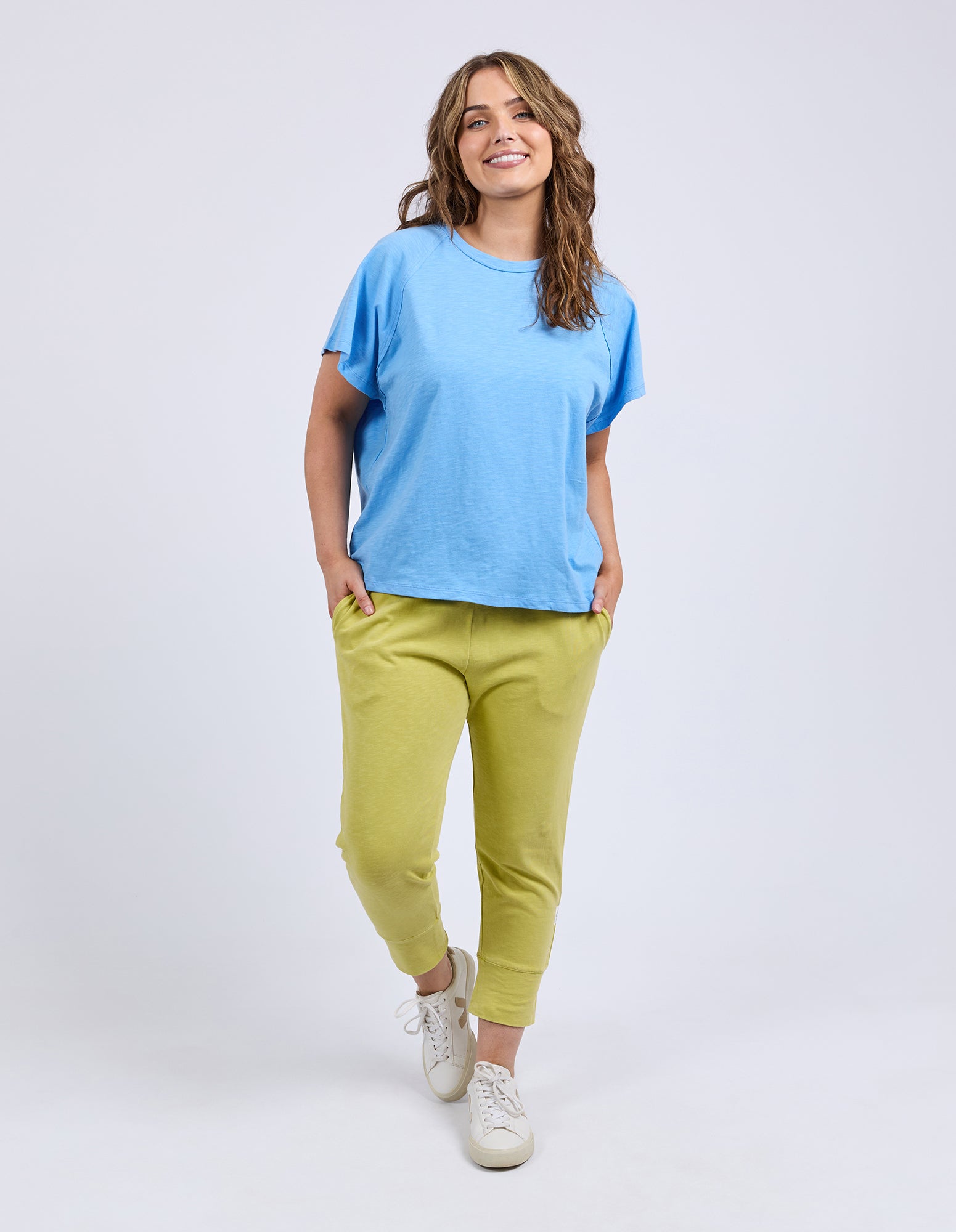 Shelby Short Sleeve Tee Azure Blue