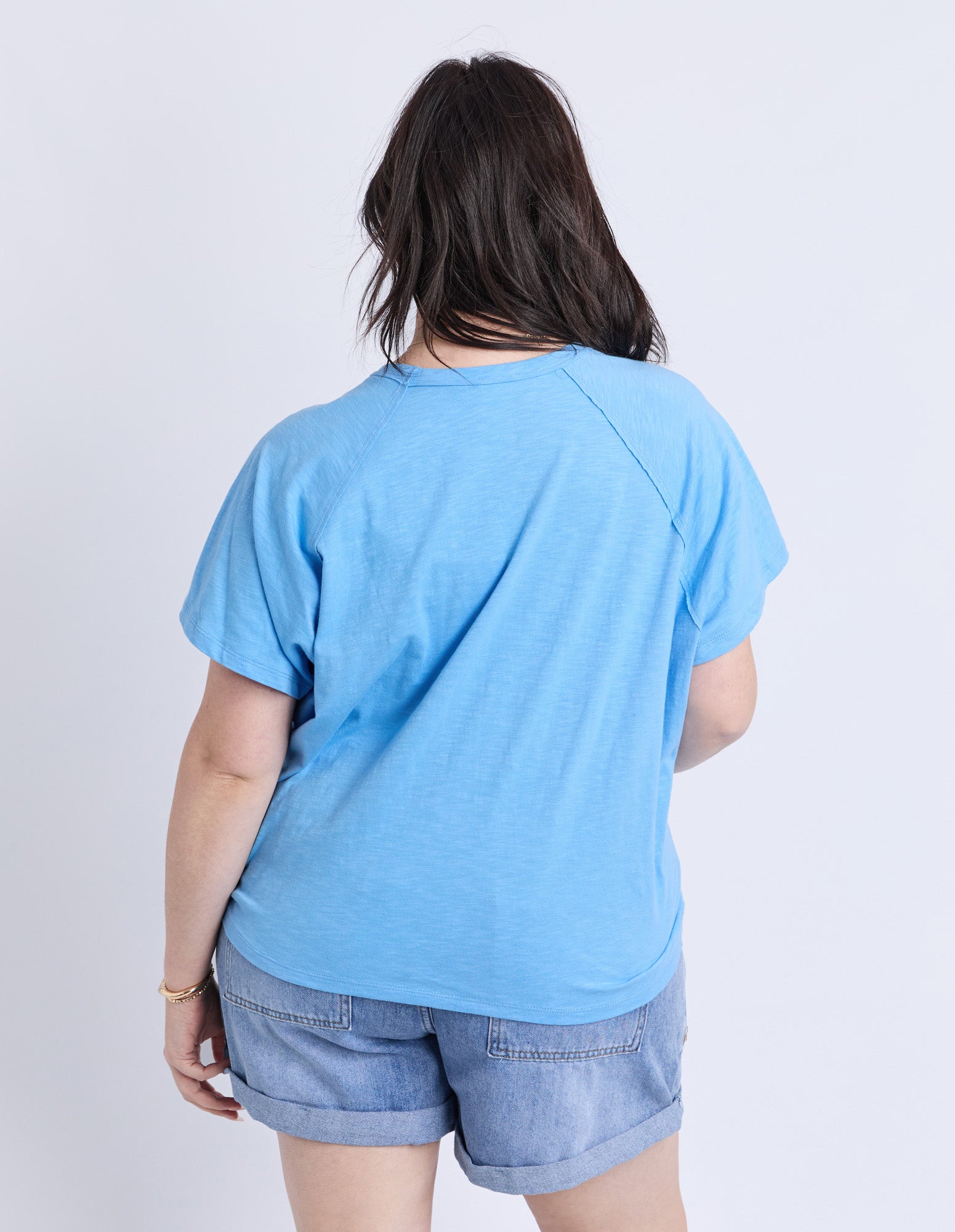 Shelby Short Sleeve Tee Azure Blue