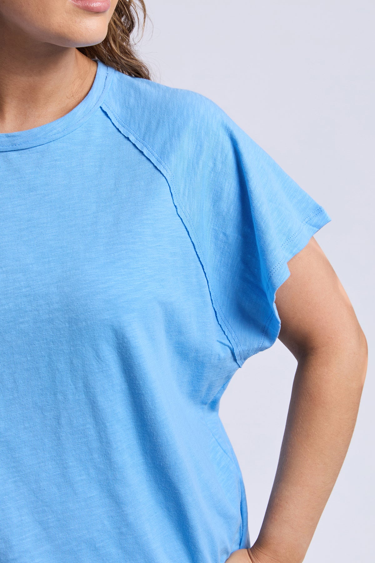 Shelby Short Sleeve Tee Azure Blue