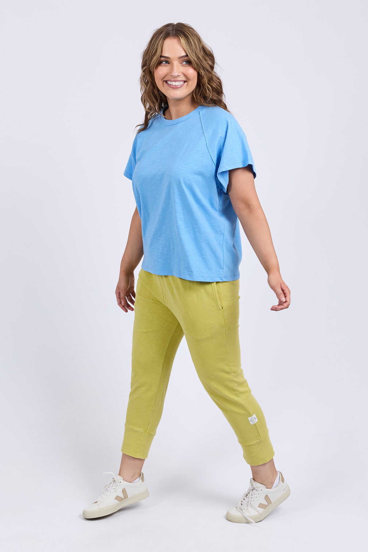 Shelby Short Sleeve Tee Azure Blue