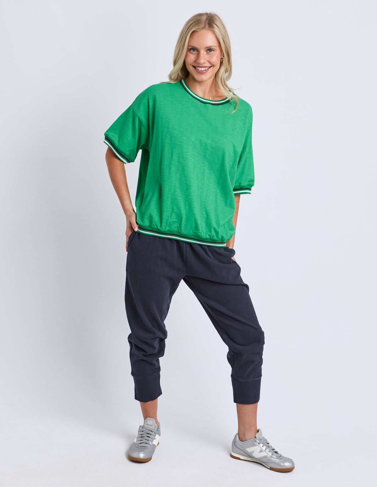 Faye Short Sleeve Sweat Greenbriar