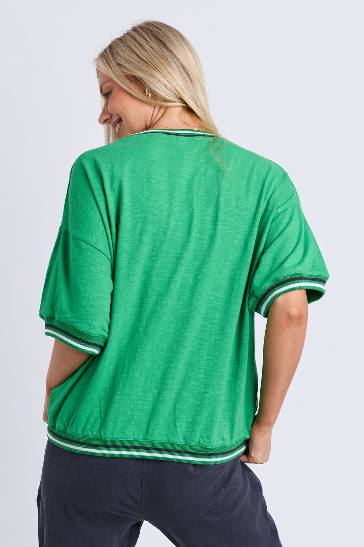 Faye Short Sleeve Sweat Greenbriar
