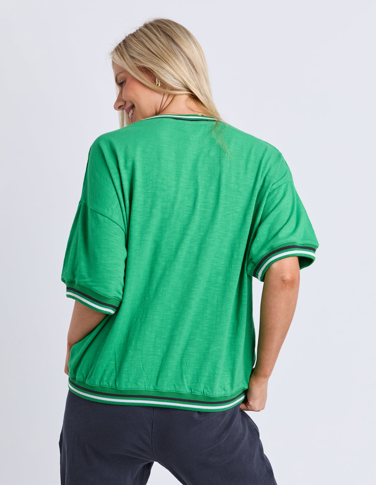 Faye Short Sleeve Sweat Greenbriar