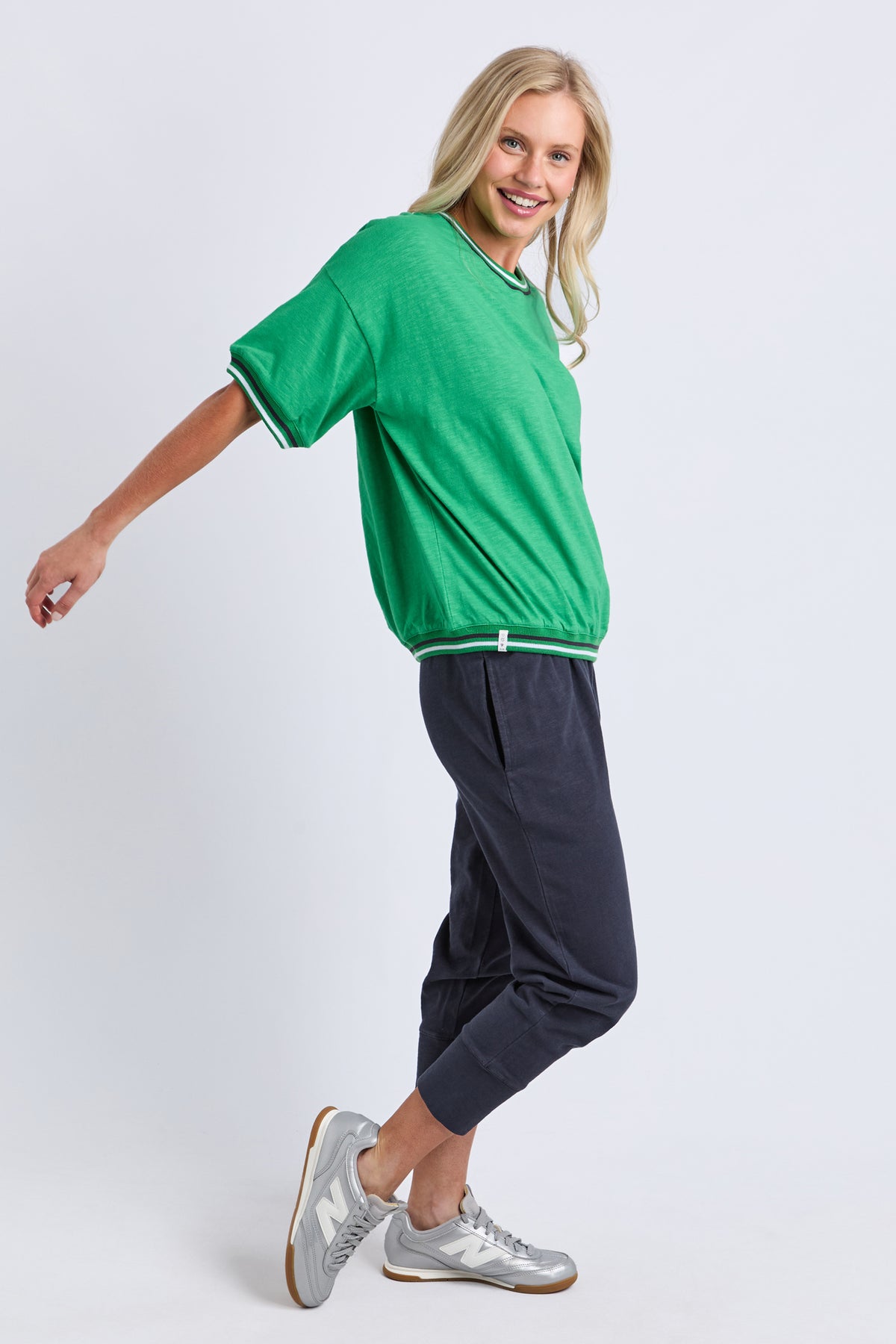 Faye Short Sleeve Sweat Greenbriar