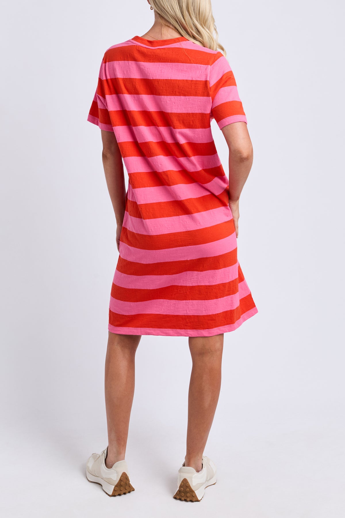 Spritz Stripe Dress Tangelo/Pink Lemonade