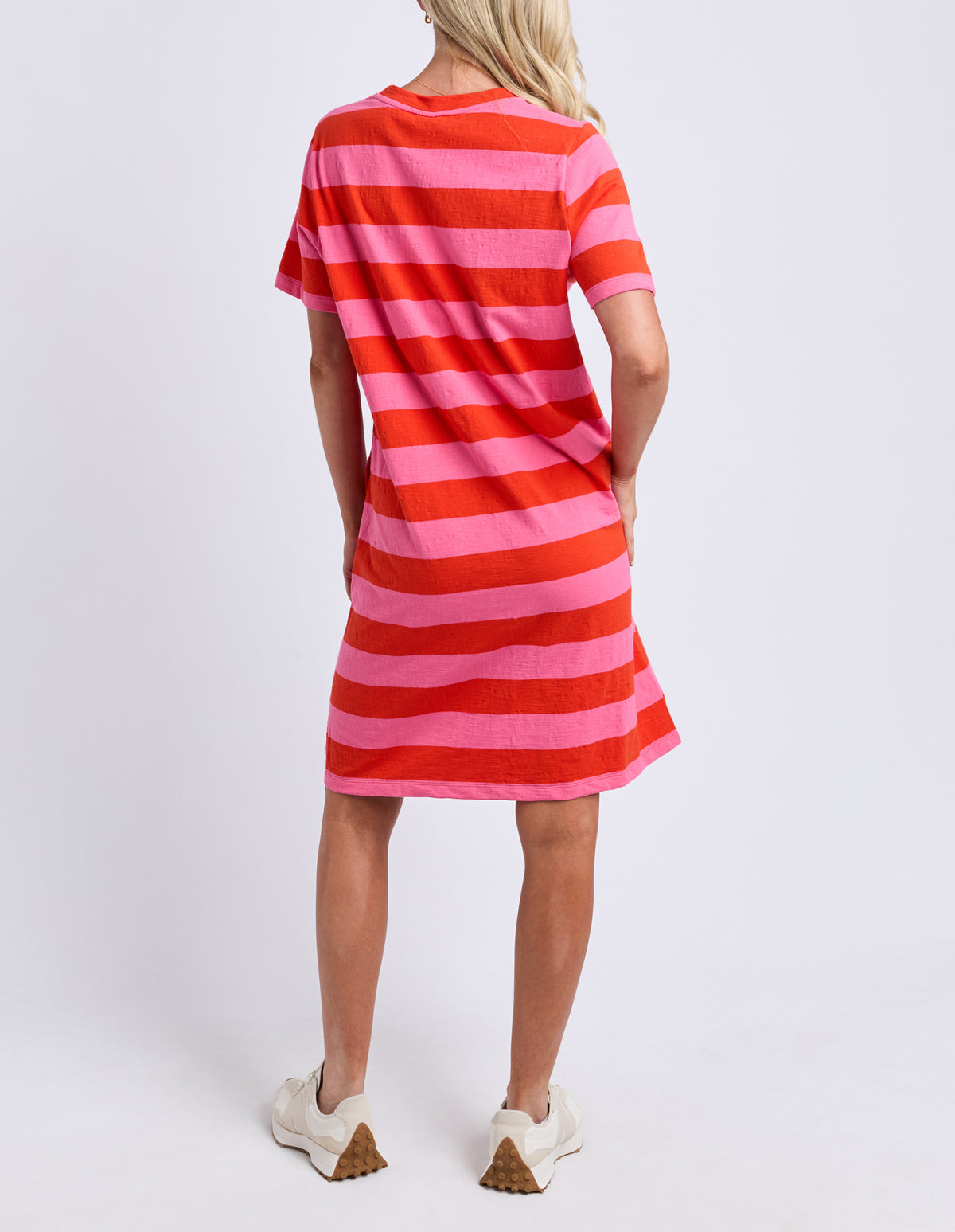 Spritz Stripe Dress Tangelo/Pink Lemonade