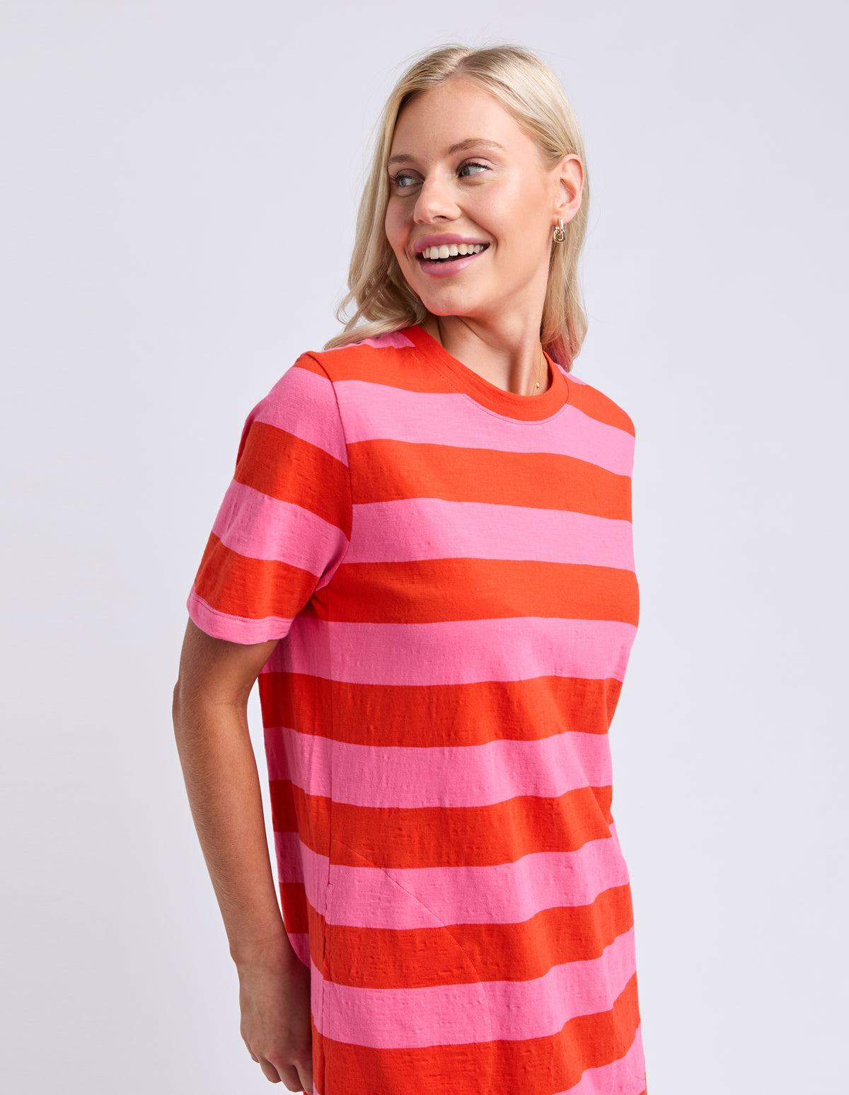 Spritz Stripe Dress Tangelo/Pink Lemonade