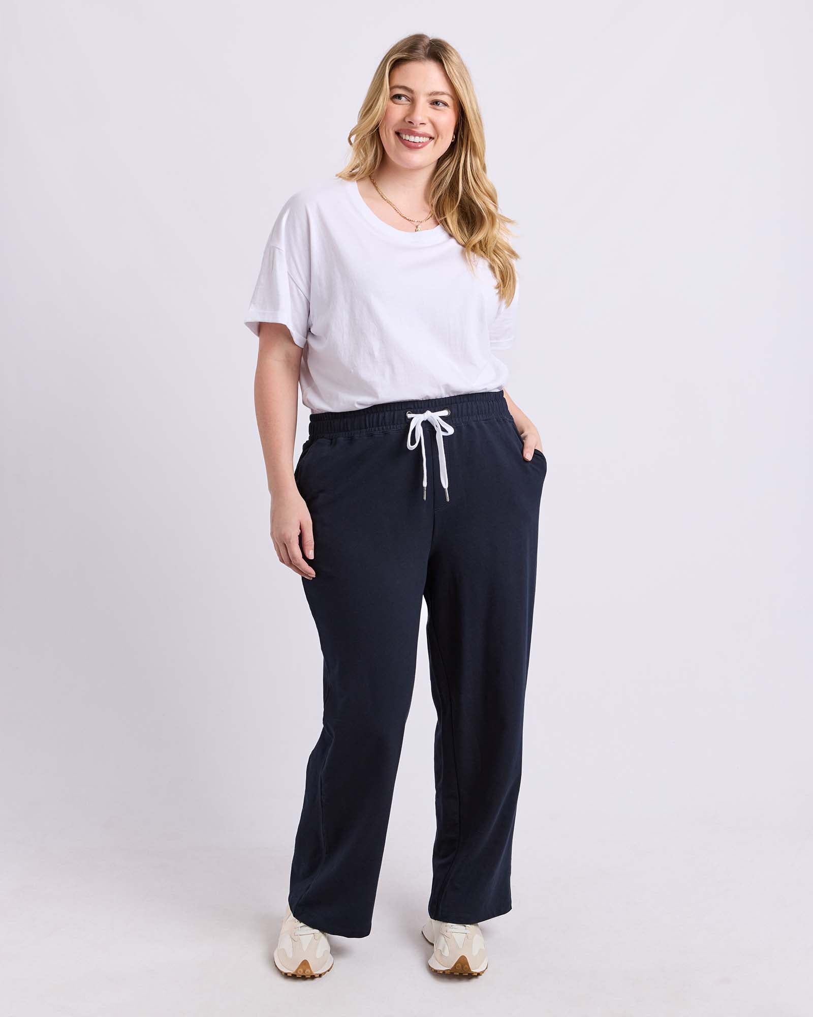 Cleo Wide Leg Pant Navy