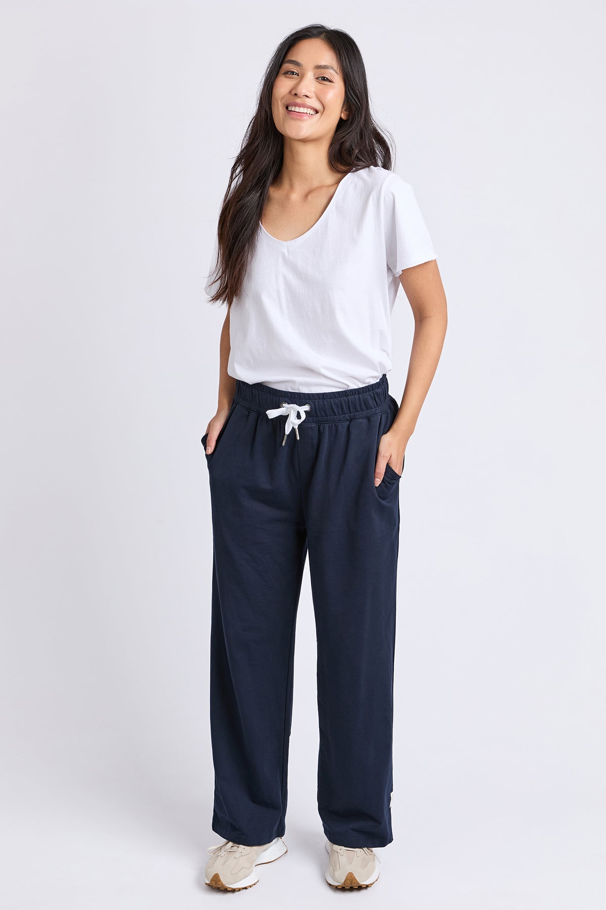 Cleo Wide Leg Pant Navy